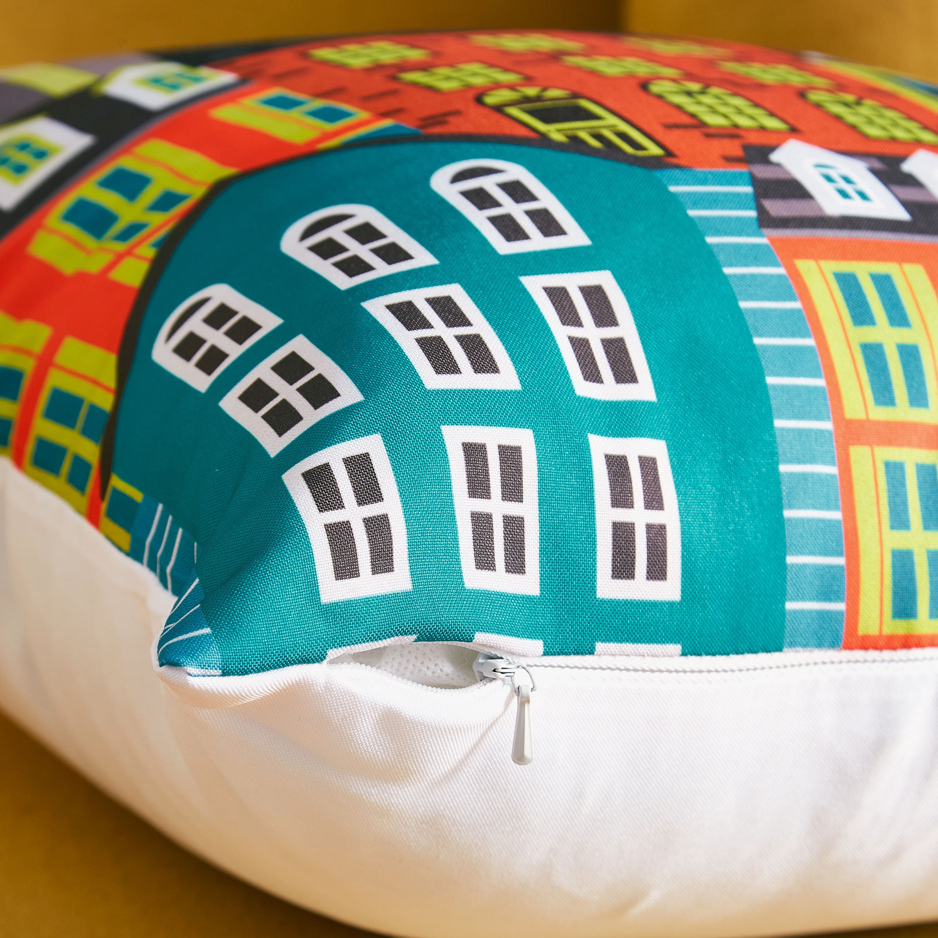 غطاء وسادة بطبعات سيتي سكيب إندي فايب - 40x40 سم-hbxhomeware-cushionsandcovers-cushioncovers-image-3