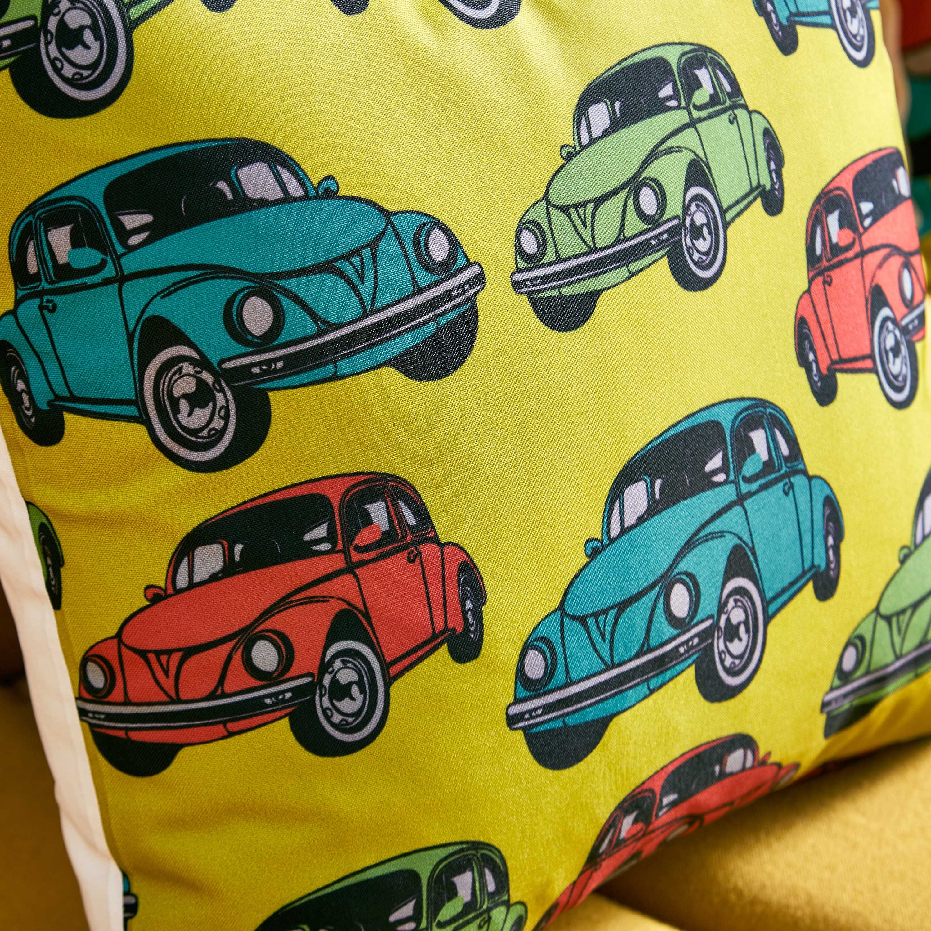 غطاء وسادة بطبعات سيارات من إندي فايب - 40x40 سم-hbxhomeware-cushionsandcovers-cushioncovers-image-2