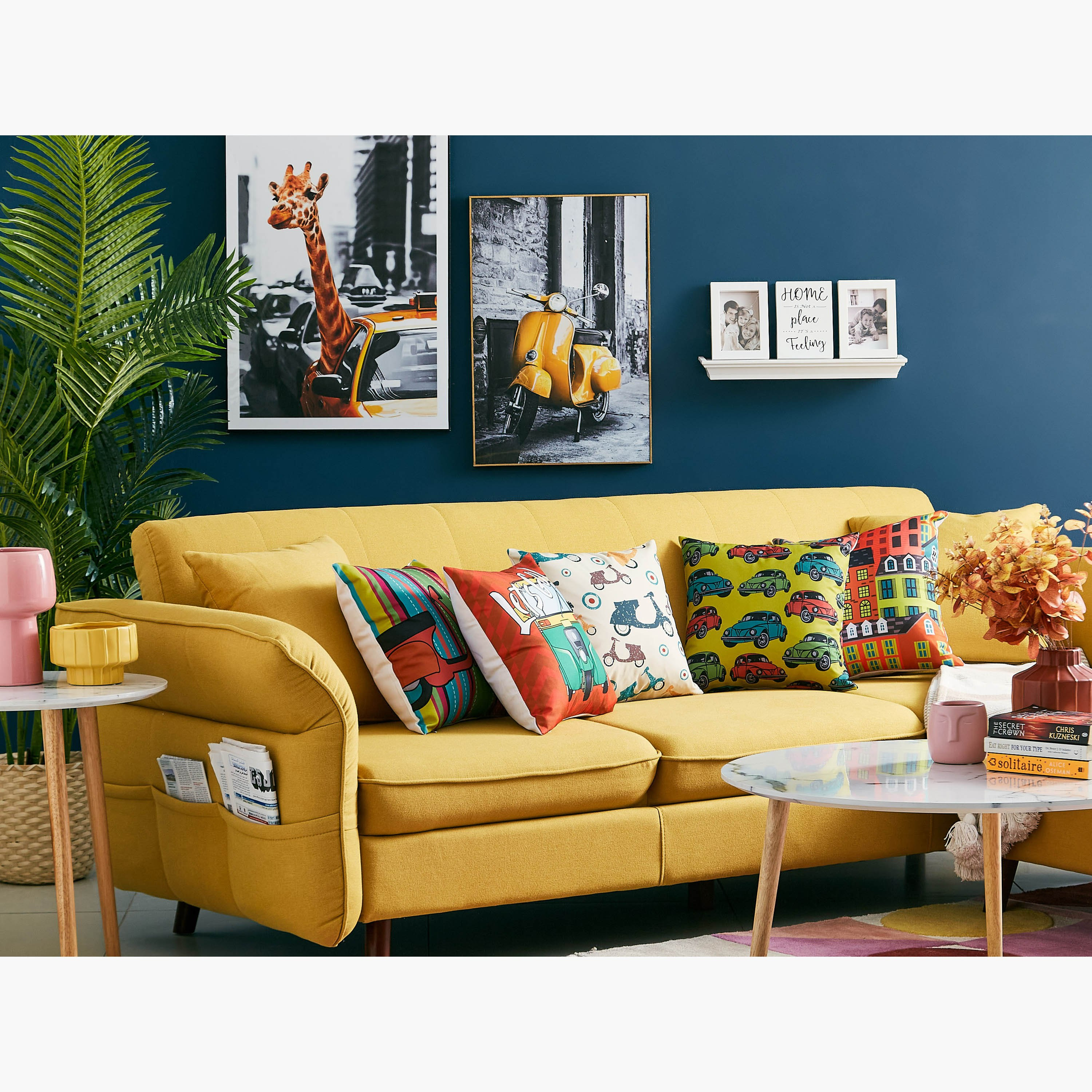 Indie Vibe Let's Go Printed Cushion Cover - 40x40 cm-PROMO_HB_AE_B1G1_250925-image-4
