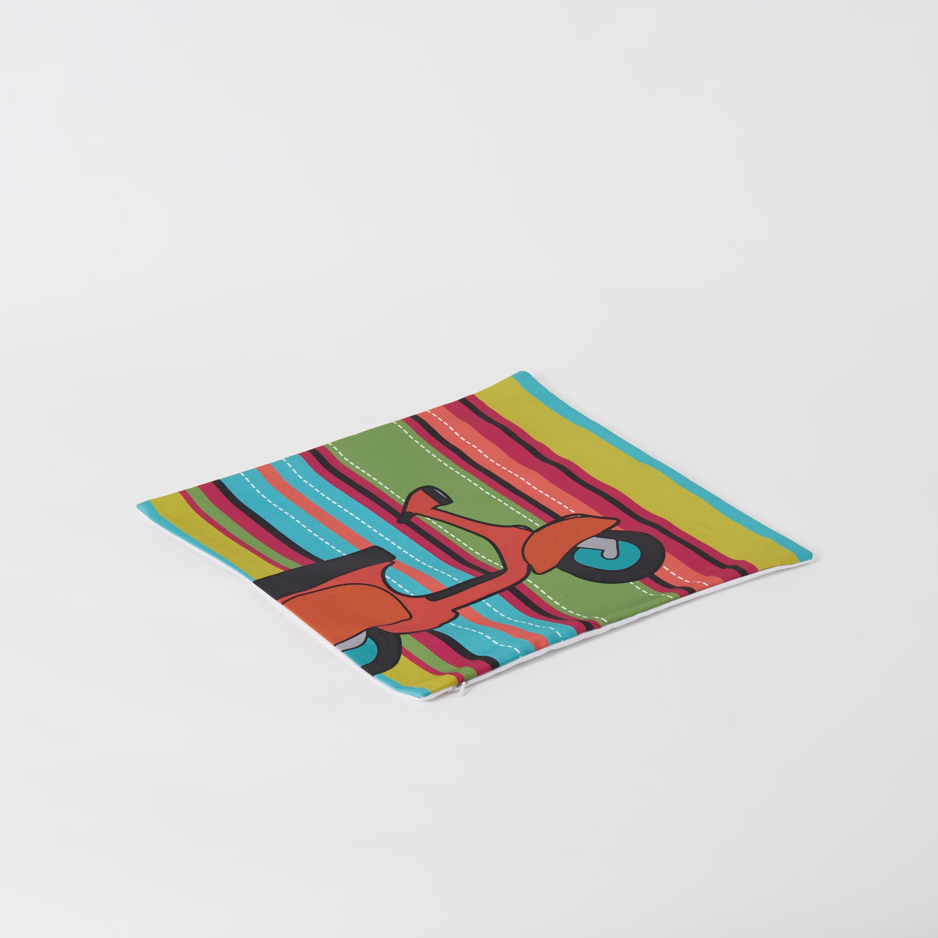 Indie Vibe Stripes Printed Cushion Cover- 40x40 cm-hbxhomeware-cushionsandcovers-cushioncovers-image-6