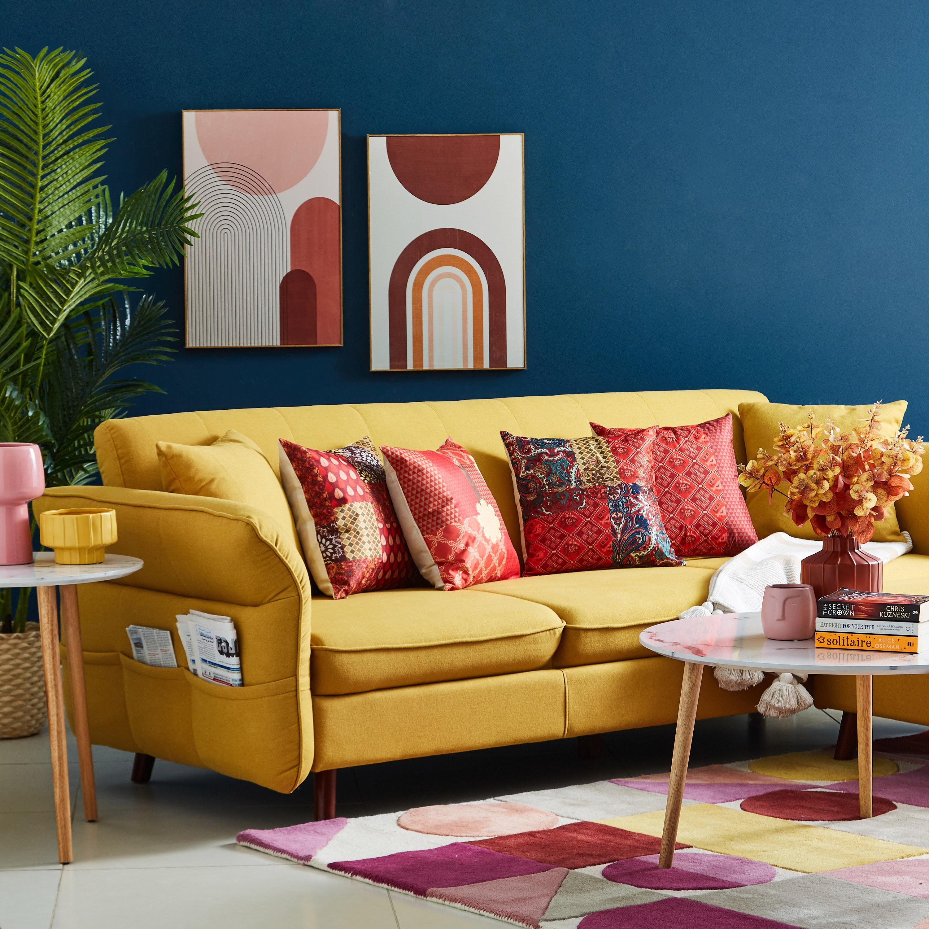 غطاء وسادة بطبعات من إيدوكي- 40x40 سم-hbxhomeware-cushionsandcovers-cushioncovers-image-5