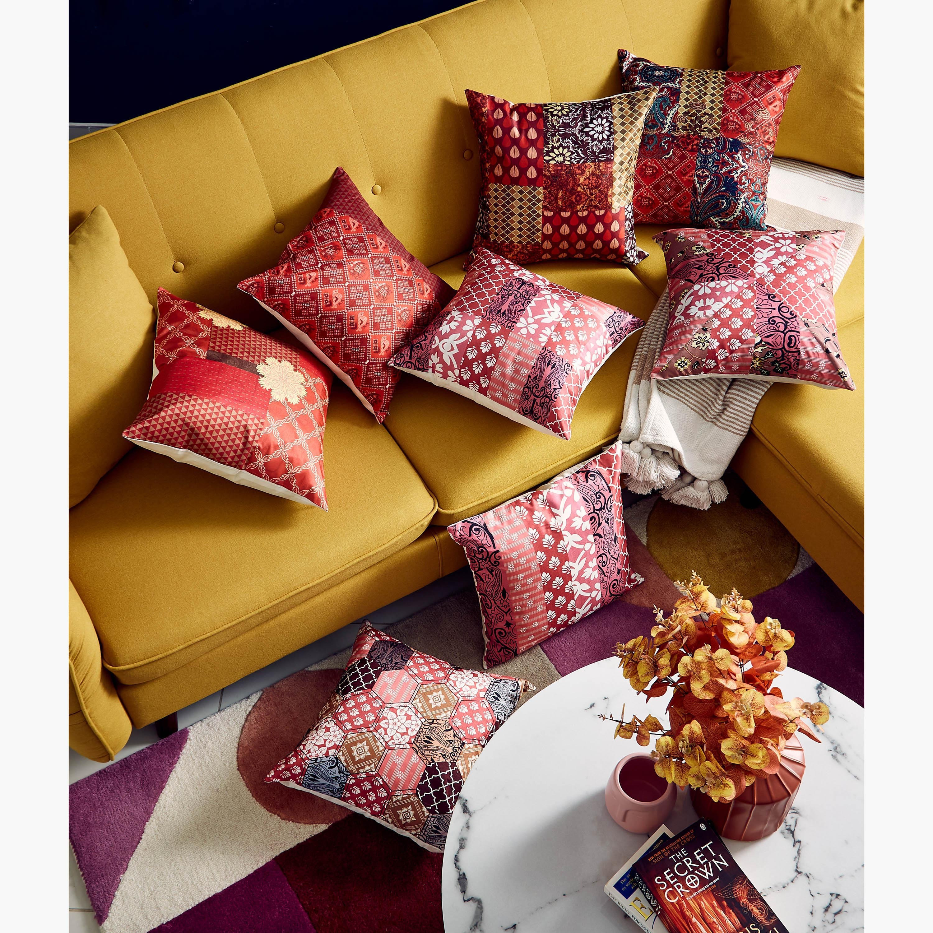 غطاء وسادة بطبعات رقعات متداخلة من إيدوكي - 40x40 سم-hbxhomeware-cushionsandcovers-cushioncovers-image-6