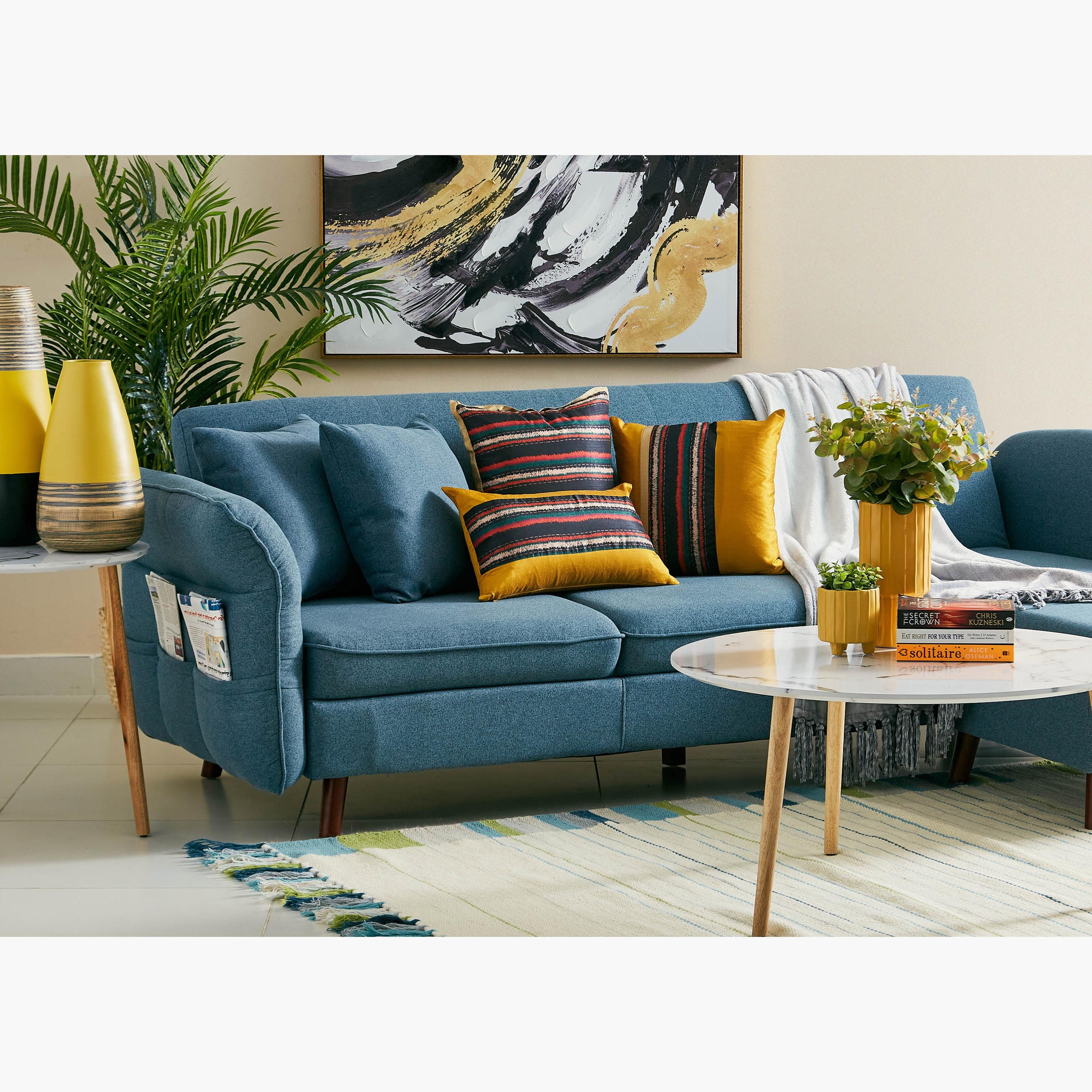 غطاء وسادة بطبعات من خمسار - 40x40 سم-hbxhomeware-cushionsandcovers-cushioncovers-image-5