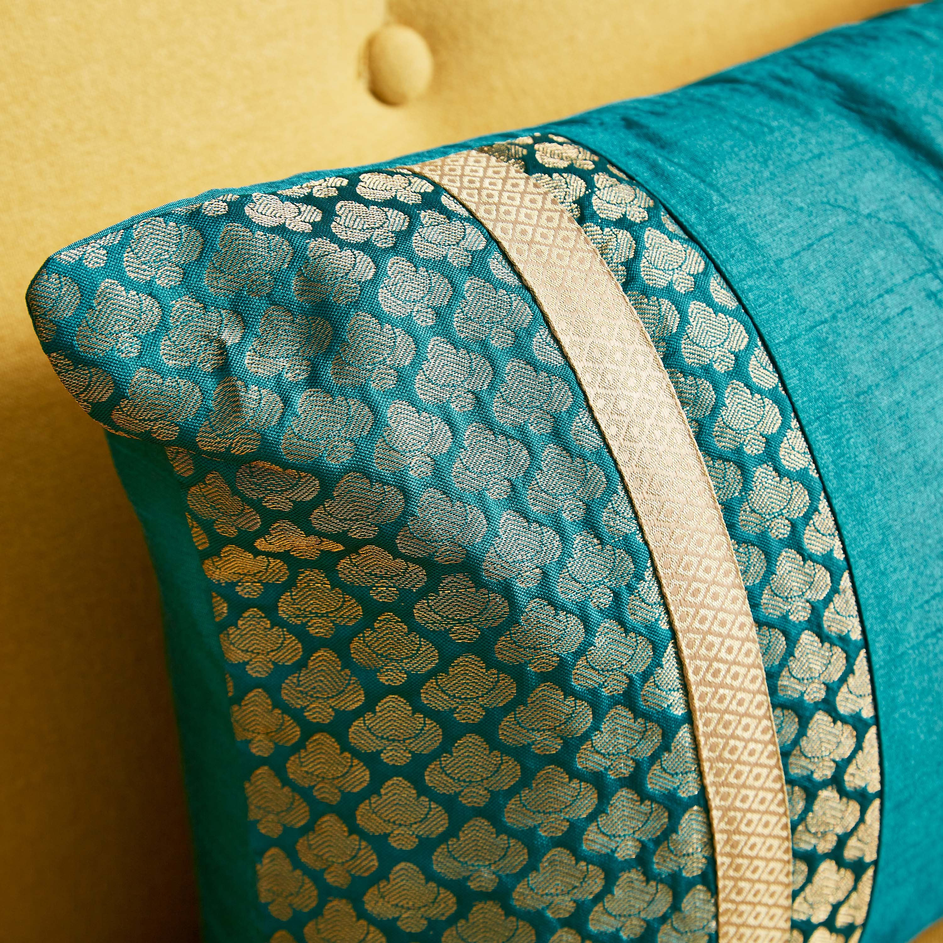 Yana Jacquard Patchwork Cushion Cover - 30x50 cm-hbxhomeware-cushionsandcovers-cushioncovers-image-2