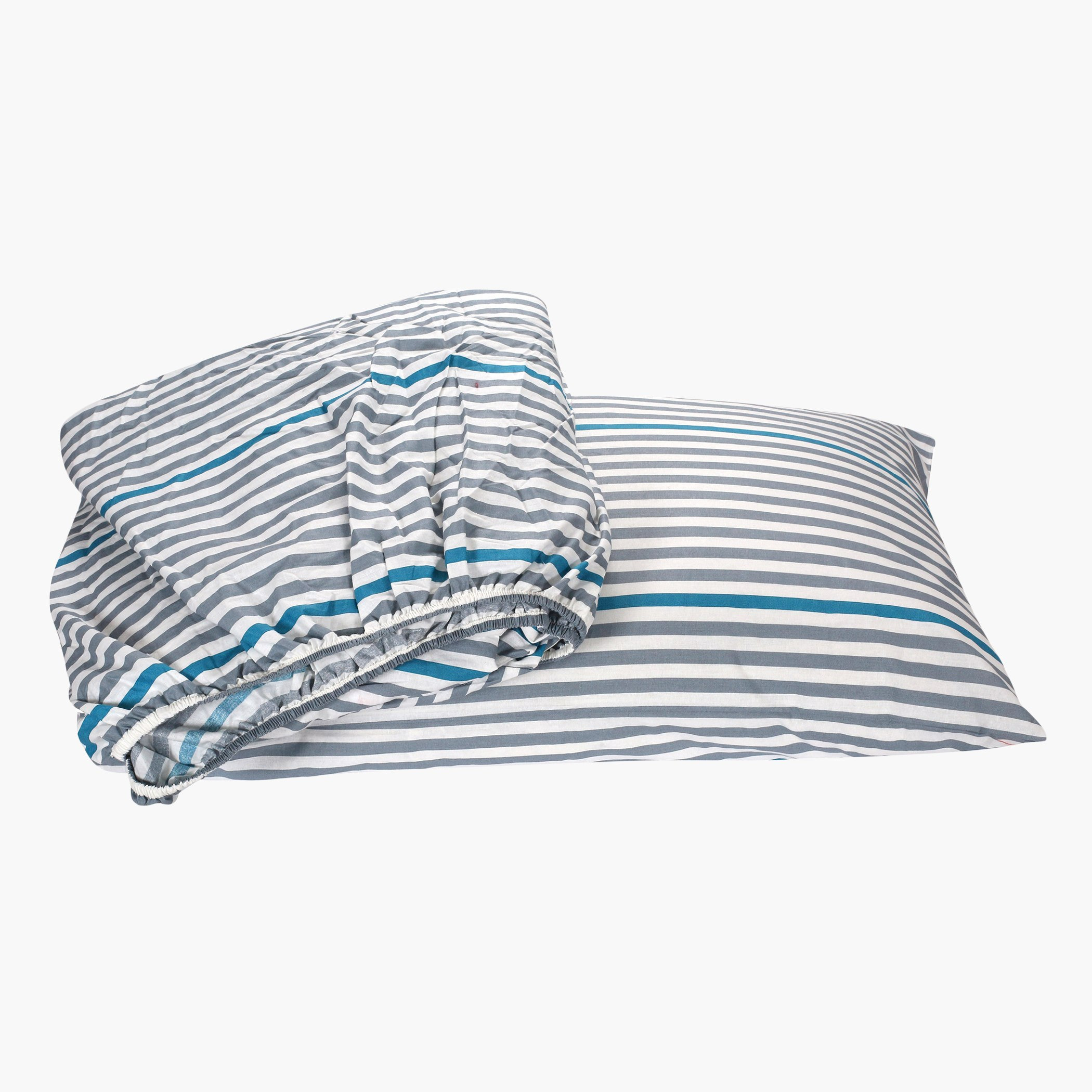 شرشف سرير قطن مقاس كينج بطبعات أليسون ناتشورال ليفينج - 180x200+25 × 200 + 25 سم-hbxhomeware-hbxbedroom-image-4