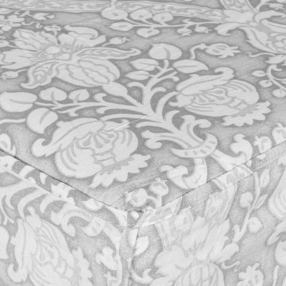 Monochrome Luxury Gianna Printed Cotton Twin Fitted Sheet - 120x220+25 cms