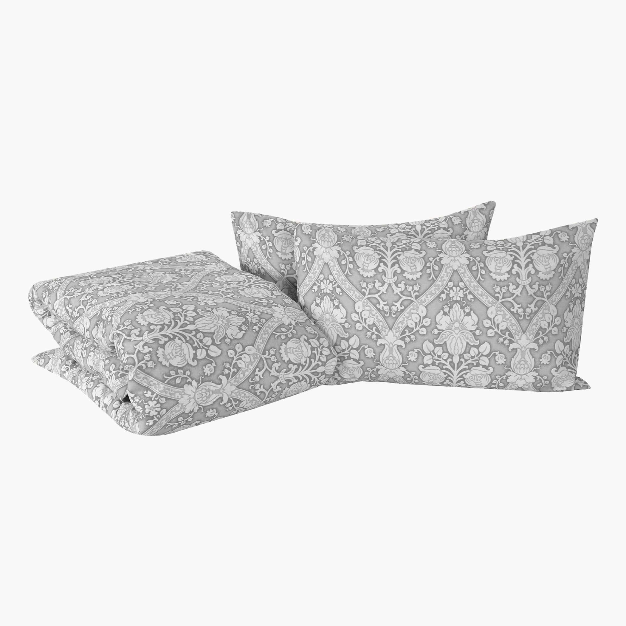 Monochrome Luxury Gianna 3-Piece Printed Cotton Twin Duvet Cover Set - 150x220 cm-PROMO_HB_AE_B1G1_250925-image-3