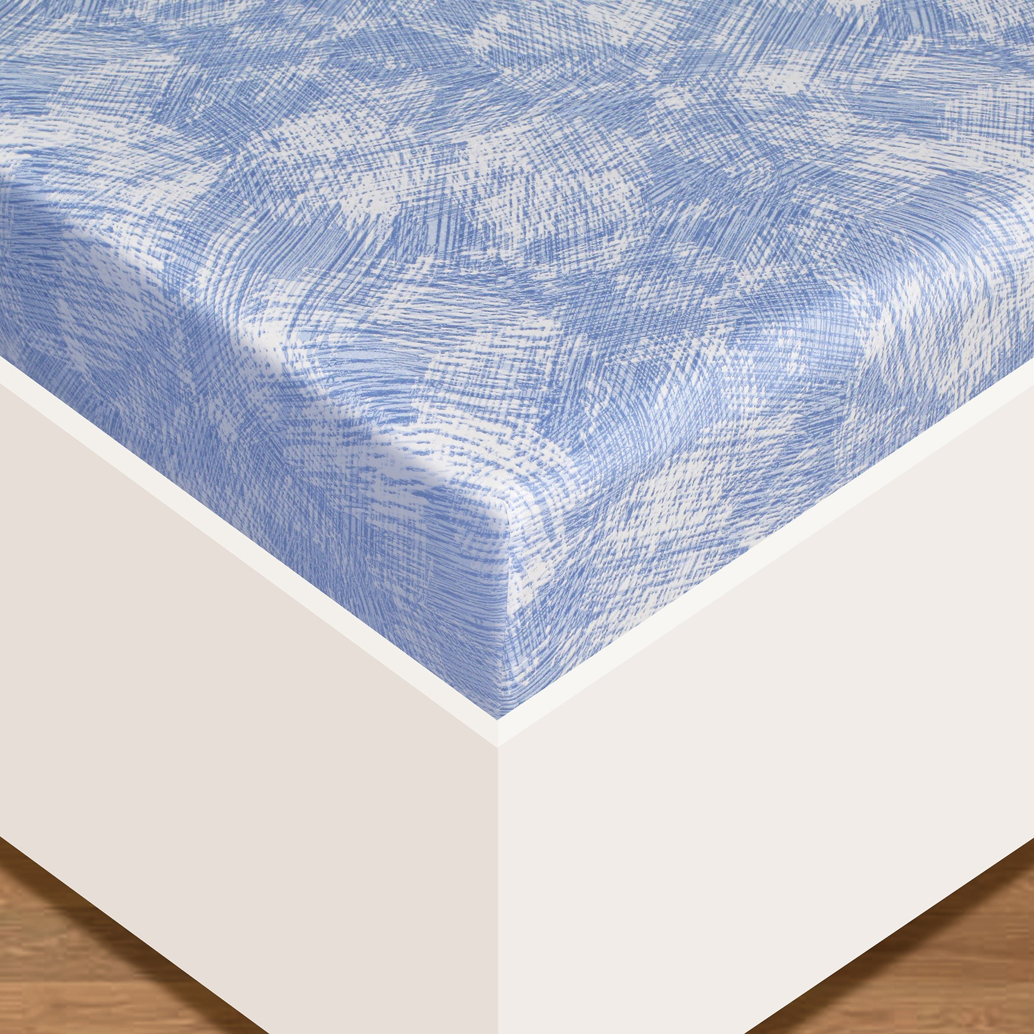 شرشف مطّاطي قطني كوين بطبعات من ناتشرال ليفينج كريستي - 150x200 سم-hbxhomeware-hbxbedroom-image-2