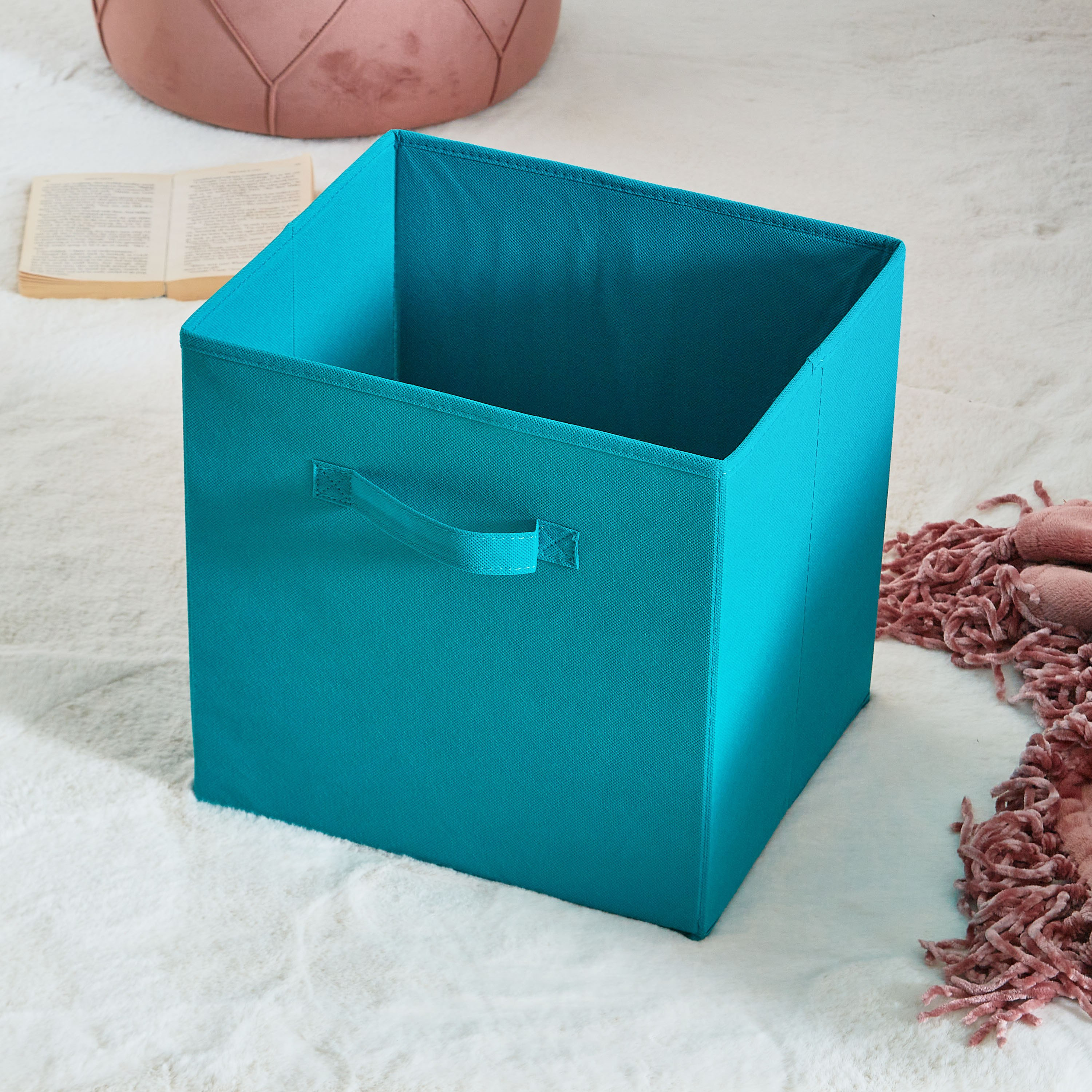 صندوق قماش من أوليف - 33x28x33 سم-hbxbedroom-bedroomaccessories-bedroomstorage-image-2
