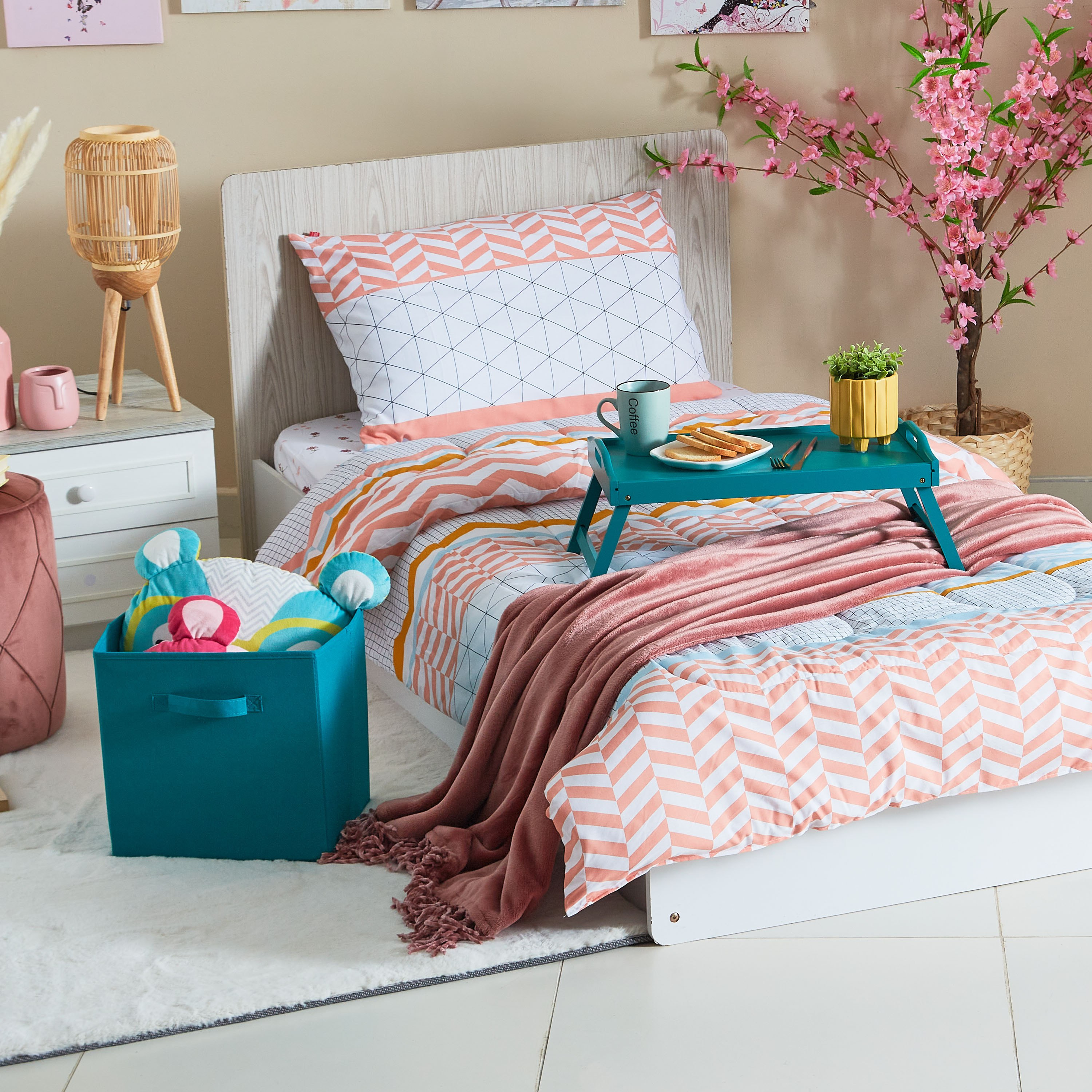 صندوق قماش من أوليف - 33x28x33 سم-hbxbedroom-bedroomaccessories-bedroomstorage-image-5