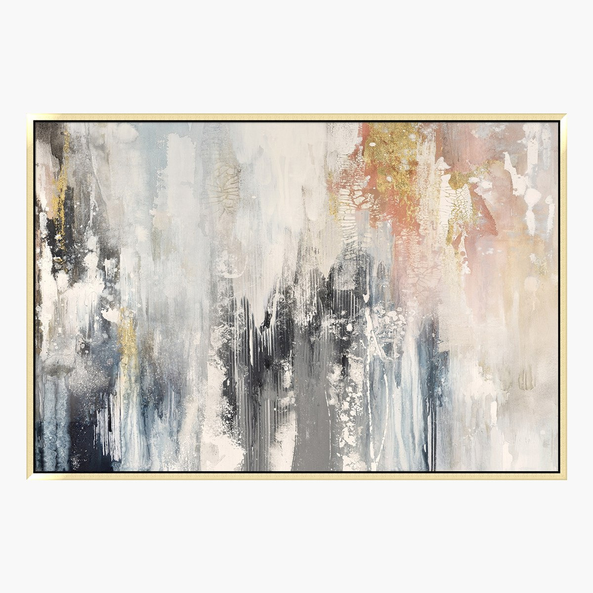 لوحة مجردة أفقية مرسومة يدويًا من ديلسي- 90x120x4 سم-hbxhomeware-hbxdecorandfurnishings-image-2