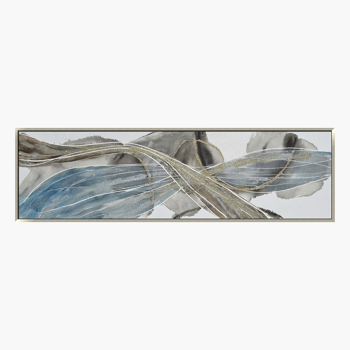 لوحة تجريدية مرسومة يدويًا من ديلسي - 50x180x4 سم-hbxhomeware-hbxdecorandfurnishings-image-2