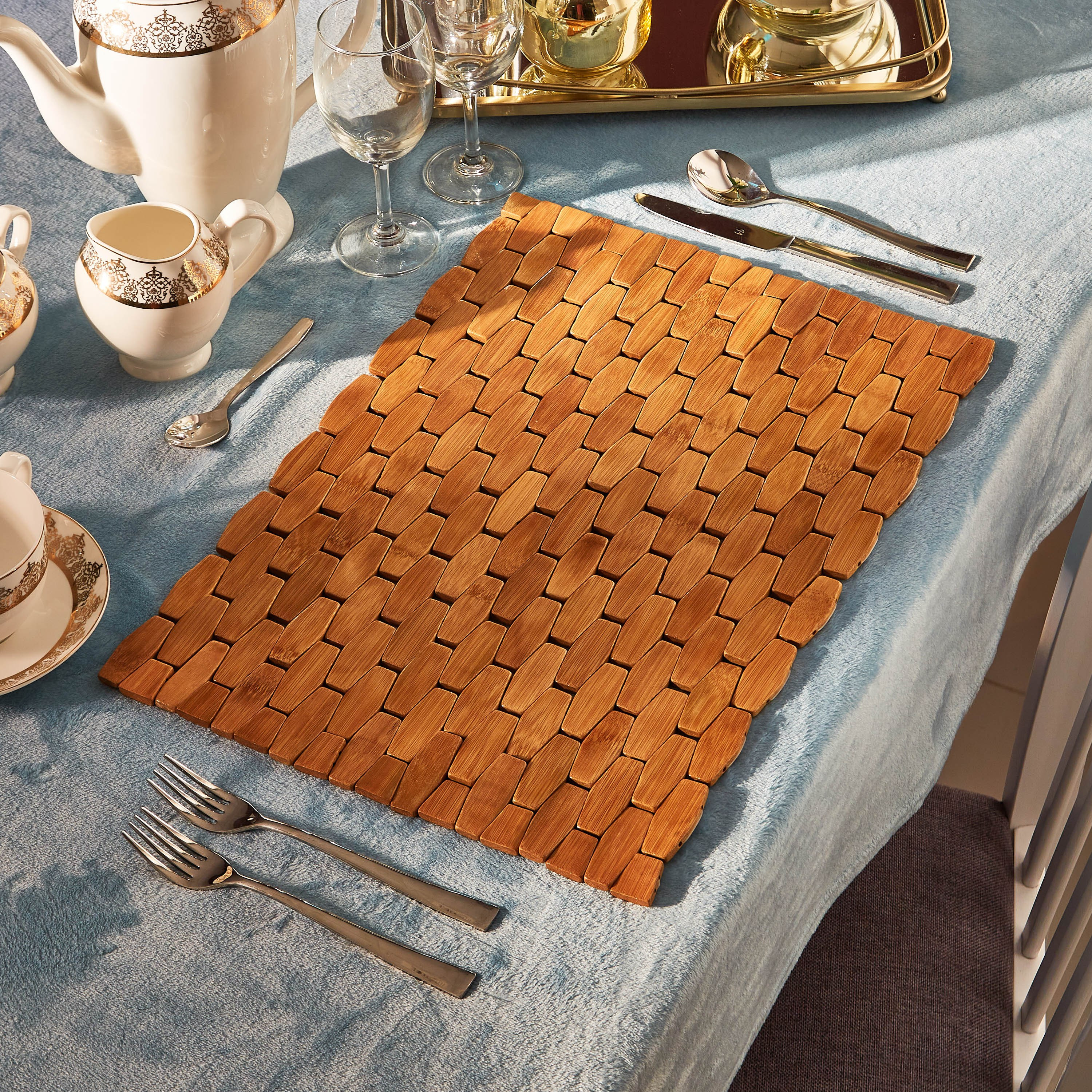 لبادة صحون خيزران من ناتشورا سايروس - 30x45 سم-hbxdecorandfurnishings-homefurnishings-tablelinens-image-1