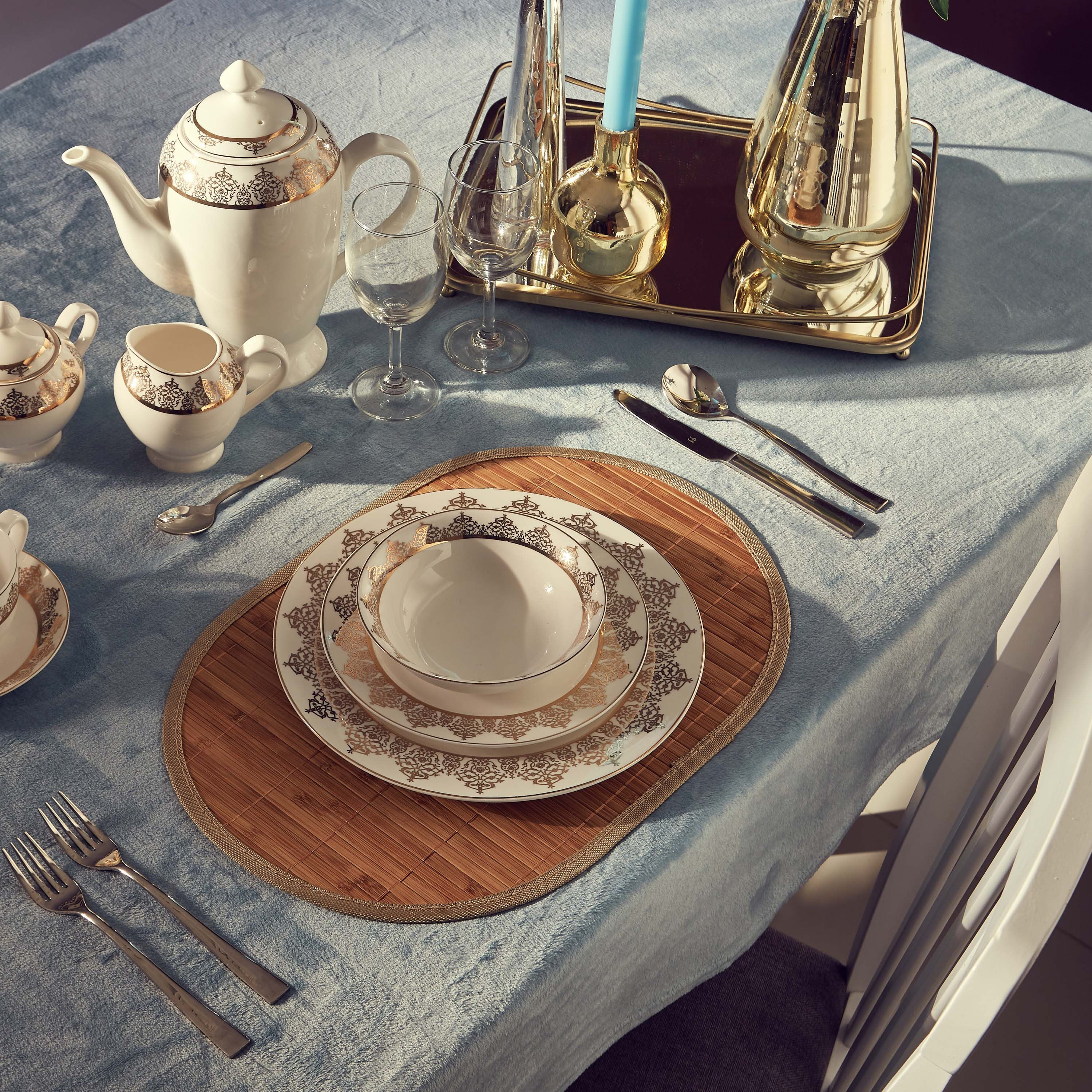 لبادة صحون خيزران بيضاويّة الشكل من ناتشورا - 30x45 سم-hbxdecorandfurnishings-homefurnishings-tablelinens-image-3