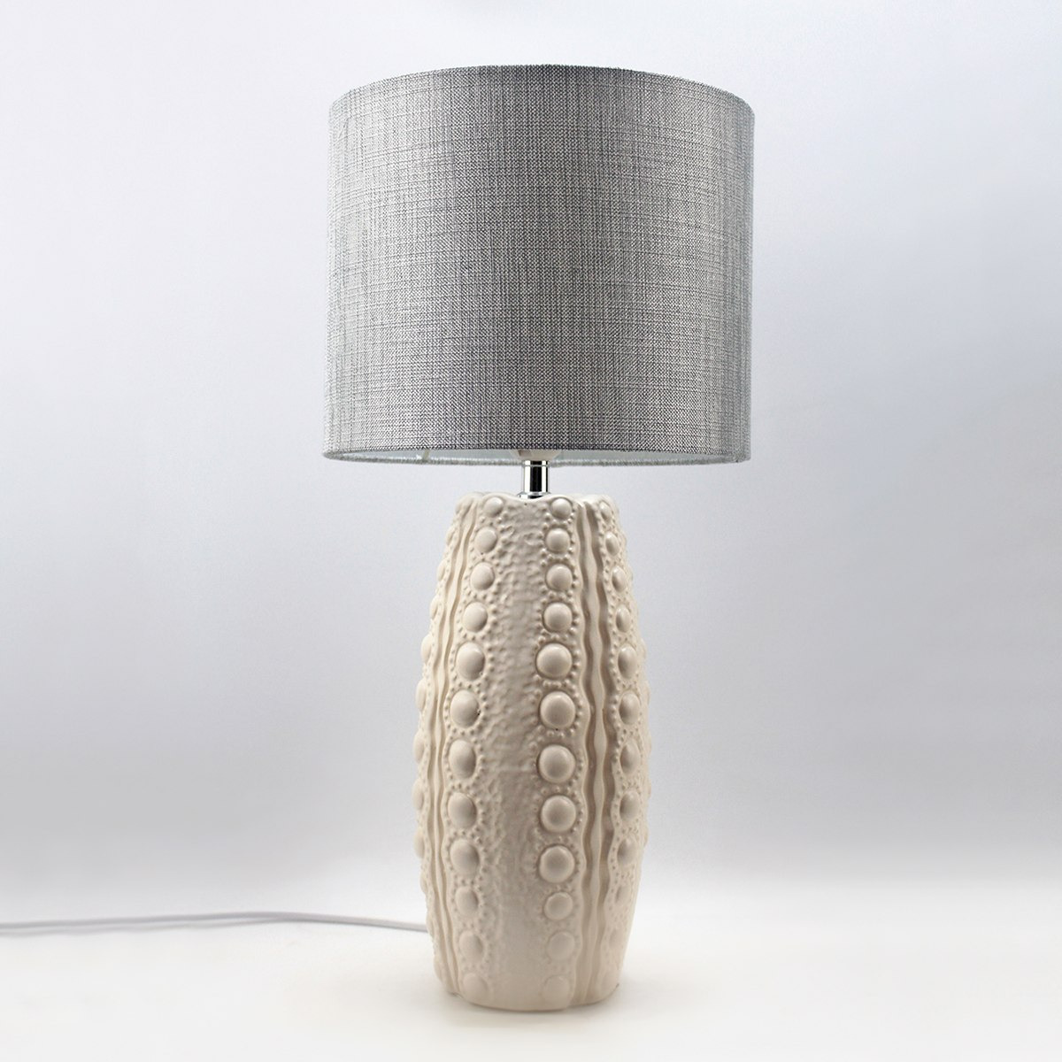 مصباح طاولة سيراميك مزخرف مع قاعدة منسوجة من كوين - 25x52 سم-hbxlivingroom-lighting-tablelamps-image-2