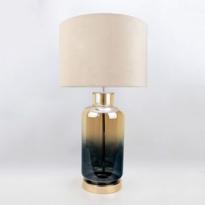 Quinn Glass Ombre Lustre Decorative Table Lamp - 30x49 cms