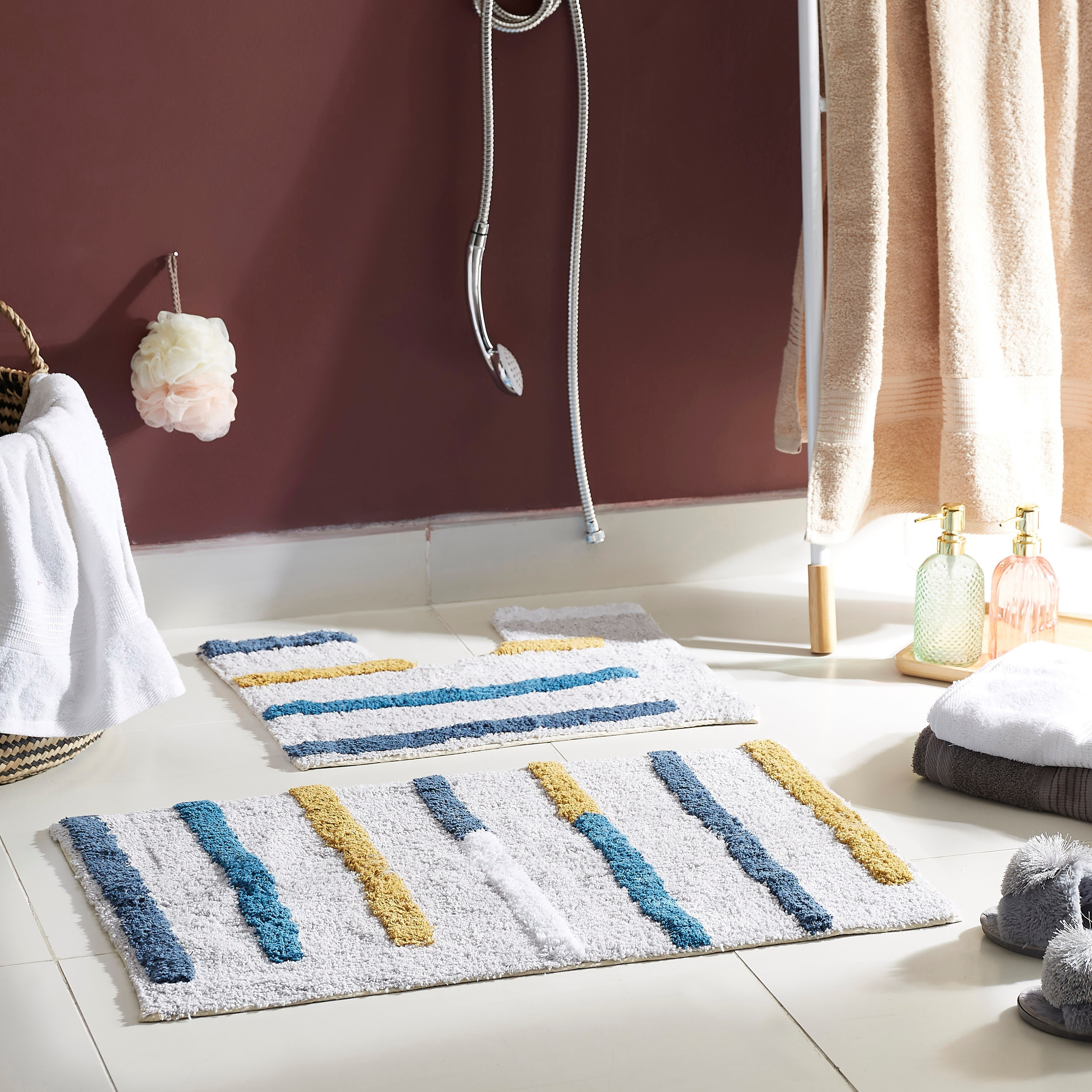 طقم سجّاد حمّام قطعتين قطن من جوي - 50x80+40 سم-PROMO_HB_AE_B1G1_250925-image-1