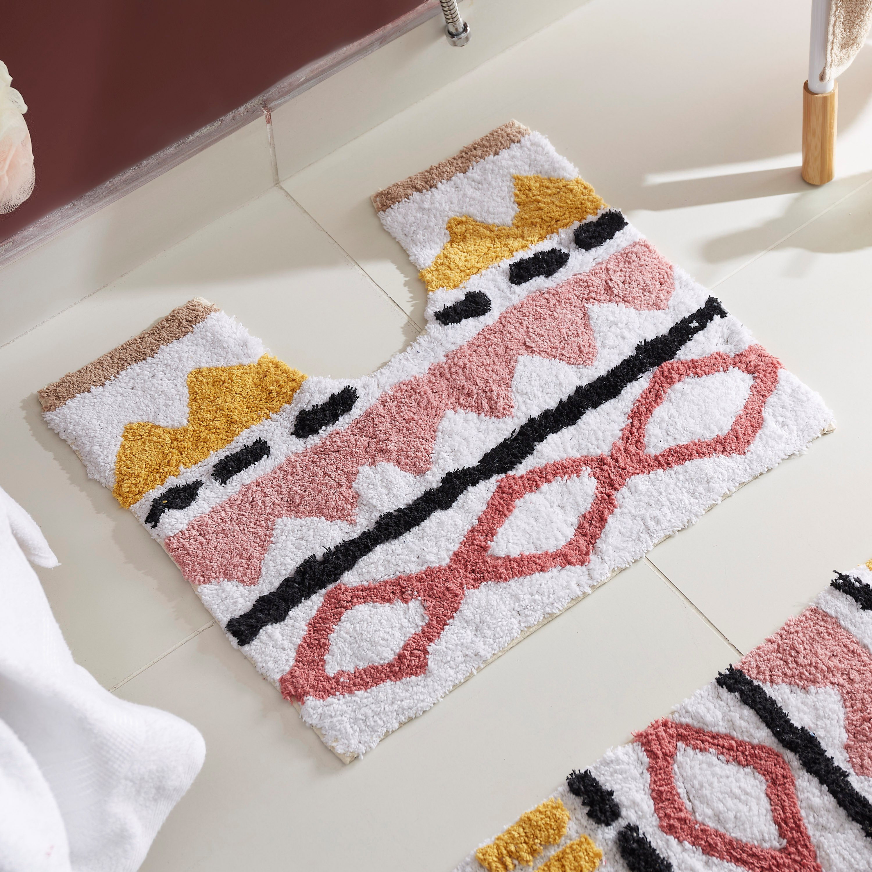 طقم سجّاد حمّام قطعتين قطن من أفا - 50x80+40 سم-hbxbedroom-floorcoverings-bathmats-image-3