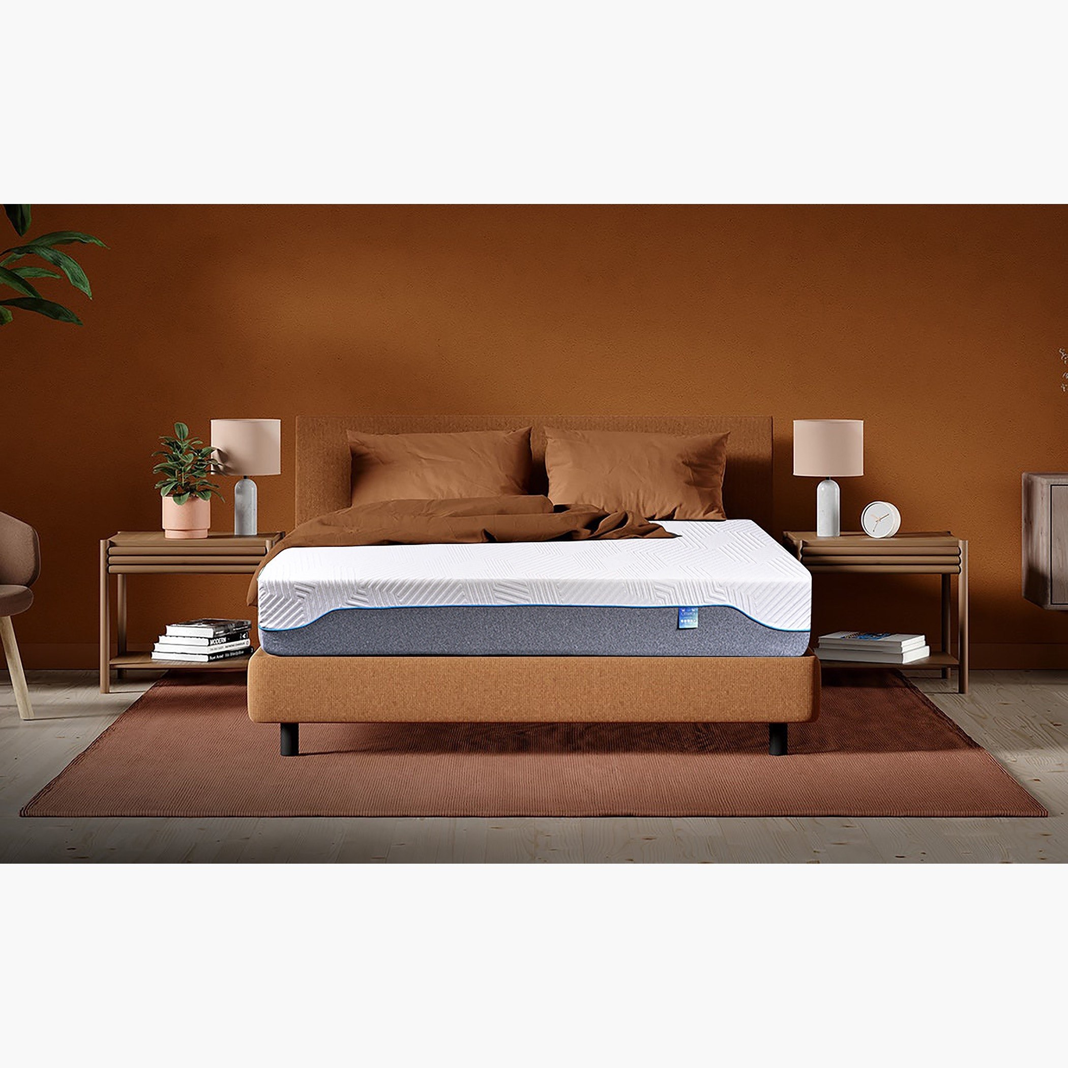 مرتبة إسفنج حساس للضغط رول باك مقاس كينج معززة بالنحاس من آي إيسنس-180x200 سم-hbxfurniture-mattresses-king-image-3