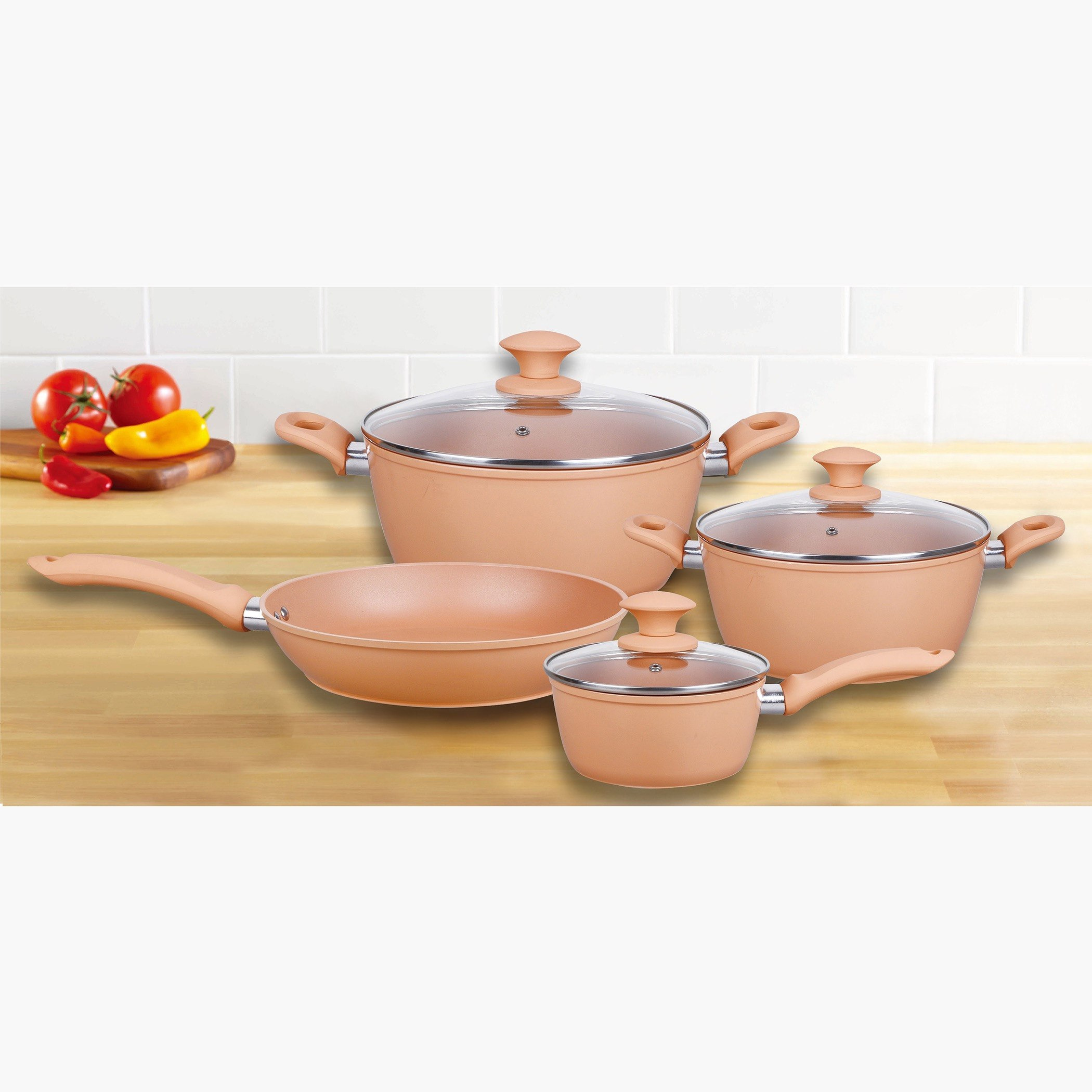 Feast 7-Piece Nonstick Cookware Set with Induction Base-hbxkitchen-kitchenware-foodpreparation-image-1