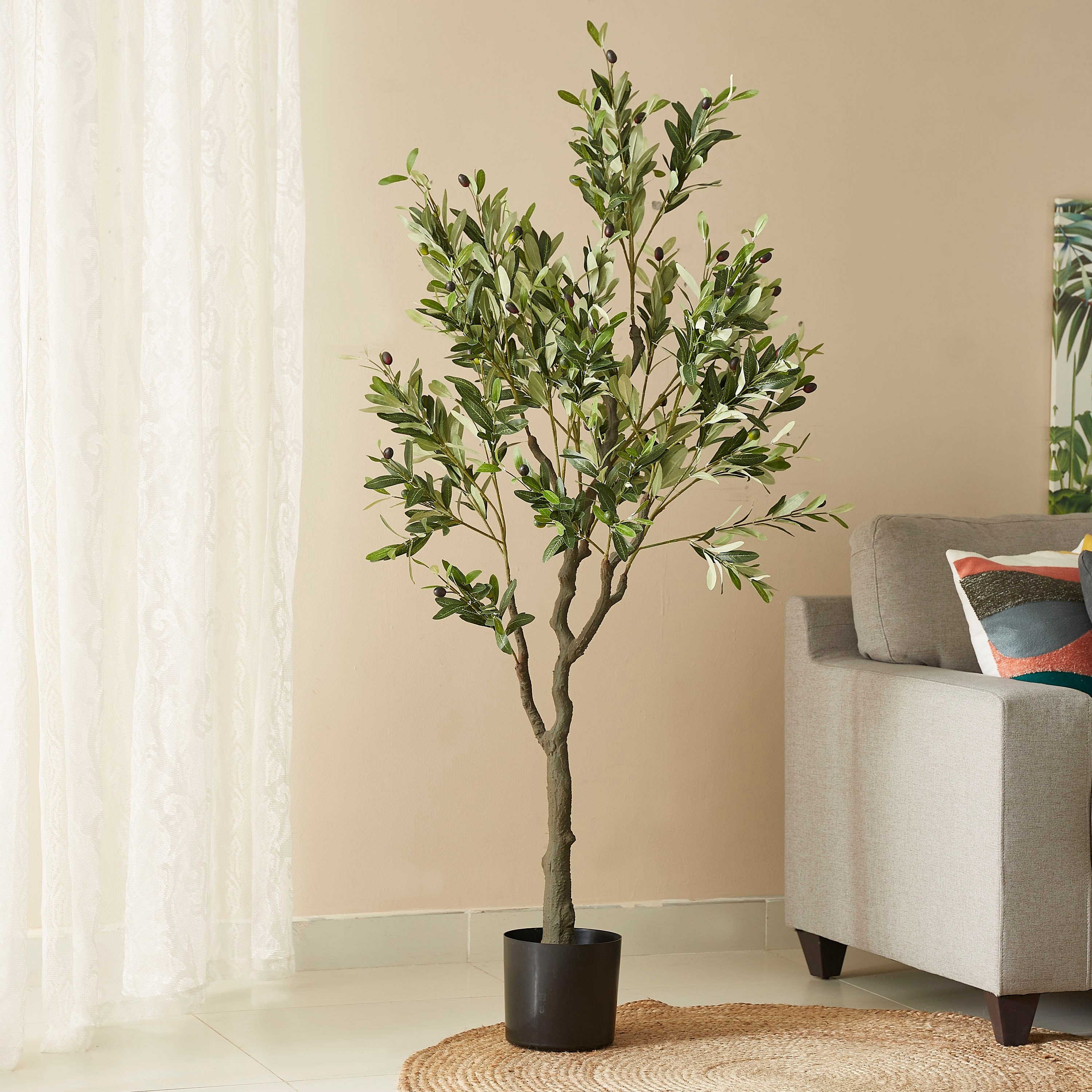 شجرة زيتون اصطناعية من تيودورا - 160 سم-hbxdecorandfurnishings-homeaccessories-artificialflowersandplants-image-2
