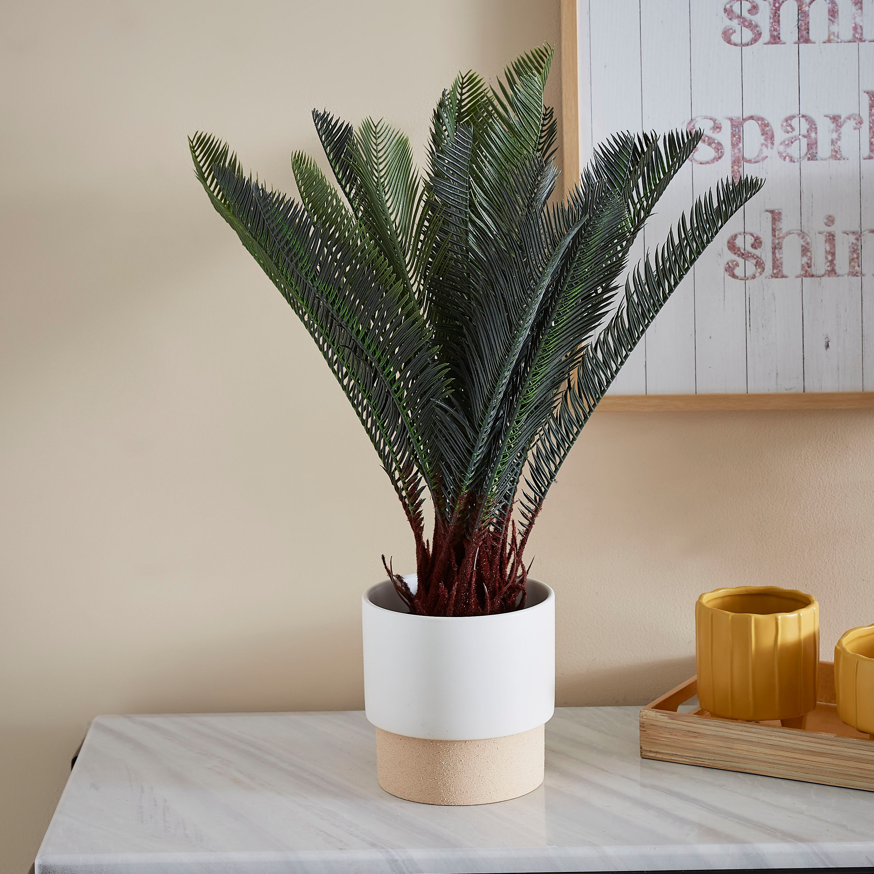 شجرة سيكاس اصطناعية من تيودورا - 50 سم-hbxdecorandfurnishings-homeaccessories-artificialflowersandplants-image-2