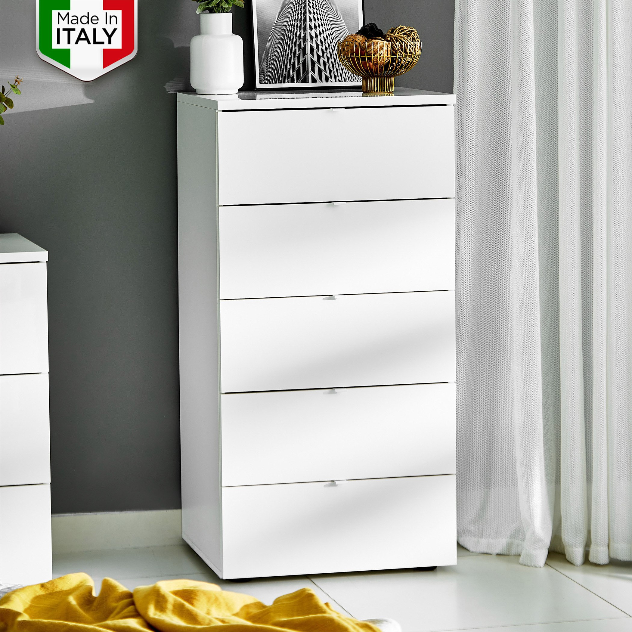 وحدة تخزين 5 أدراج من هامبورج-hbxfurniture-dressersandchests-chestofdrawers-image-1