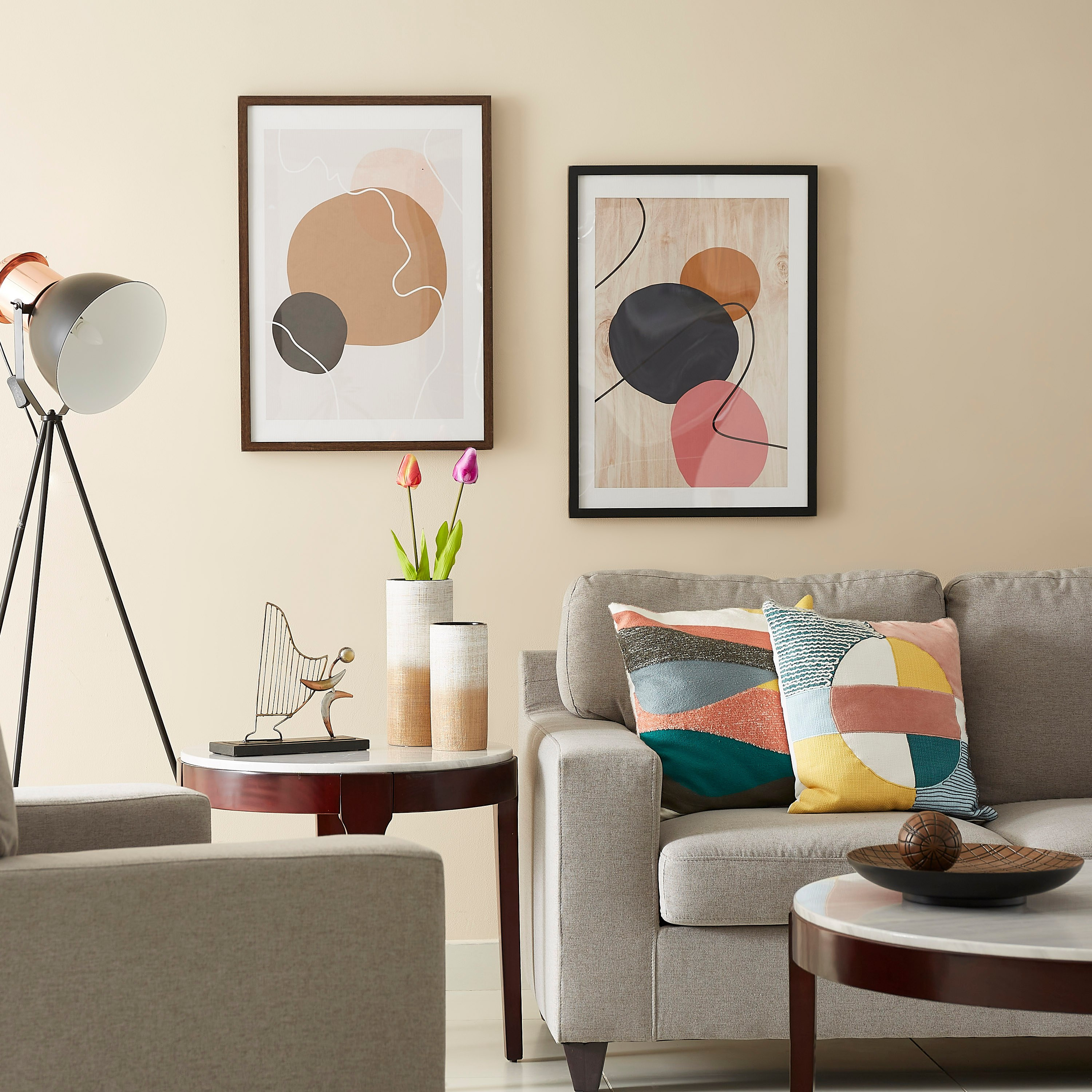 لوحة كانفاس بإطار وطبعات تجريدية من كورديال - 50x70x3 سم-hbxhomeware-hbxdecorandfurnishings-image-4