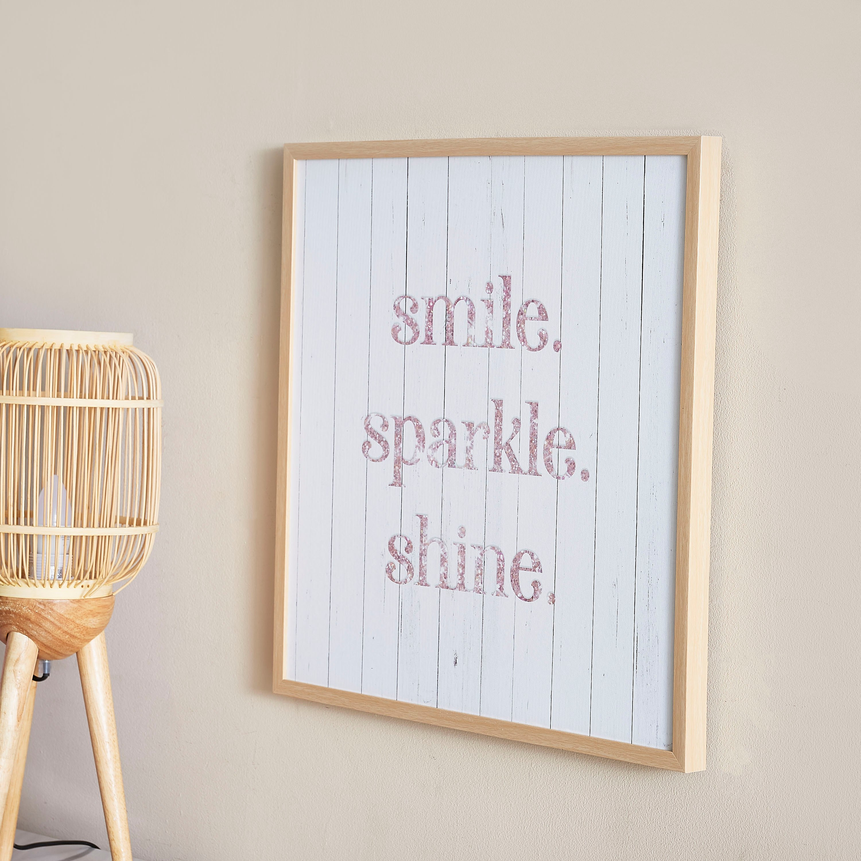 لوحة كانفاس مؤطرة بطبعات سمايل سباركل شاين من كورديال - 50x3x50 سم-hbxhomeware-hbxdecorandfurnishings-image-2
