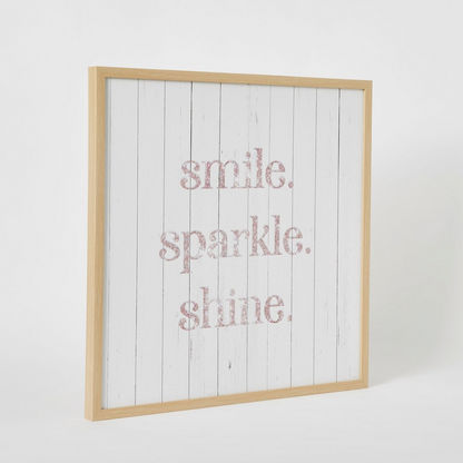 Cordial Smile Sparkle Shine Canvas Print Framed Picture - 50x3x50 cms