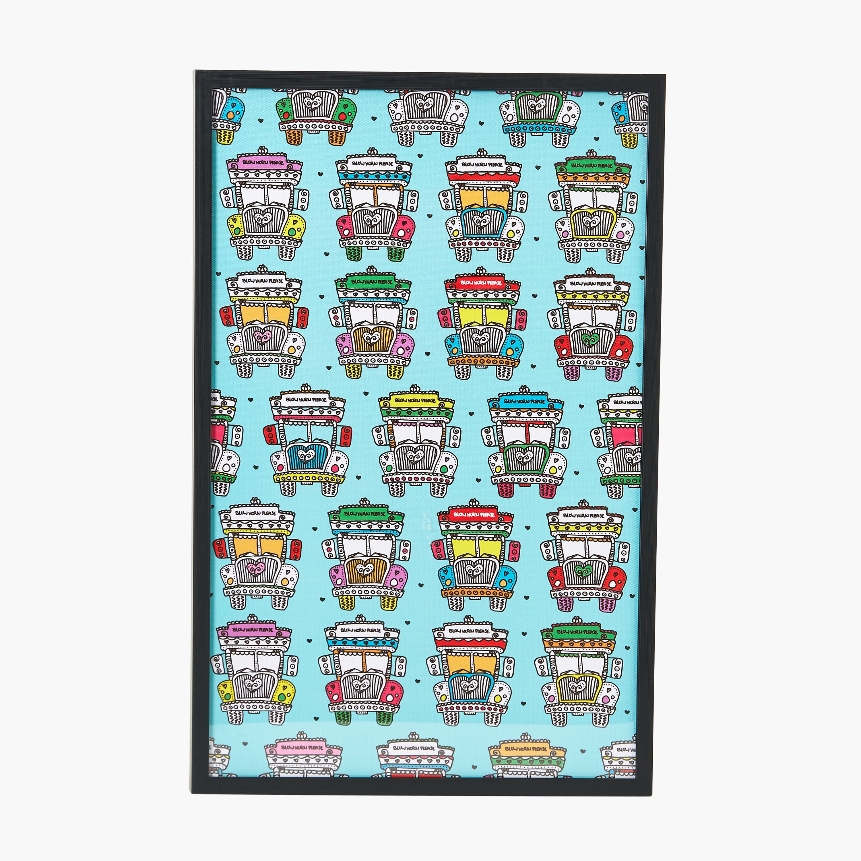 Indie Vibe Lorries Canvas Framed Picture - 40x3x60 cm-hbxhomeware-hbxdecorandfurnishings-image-5