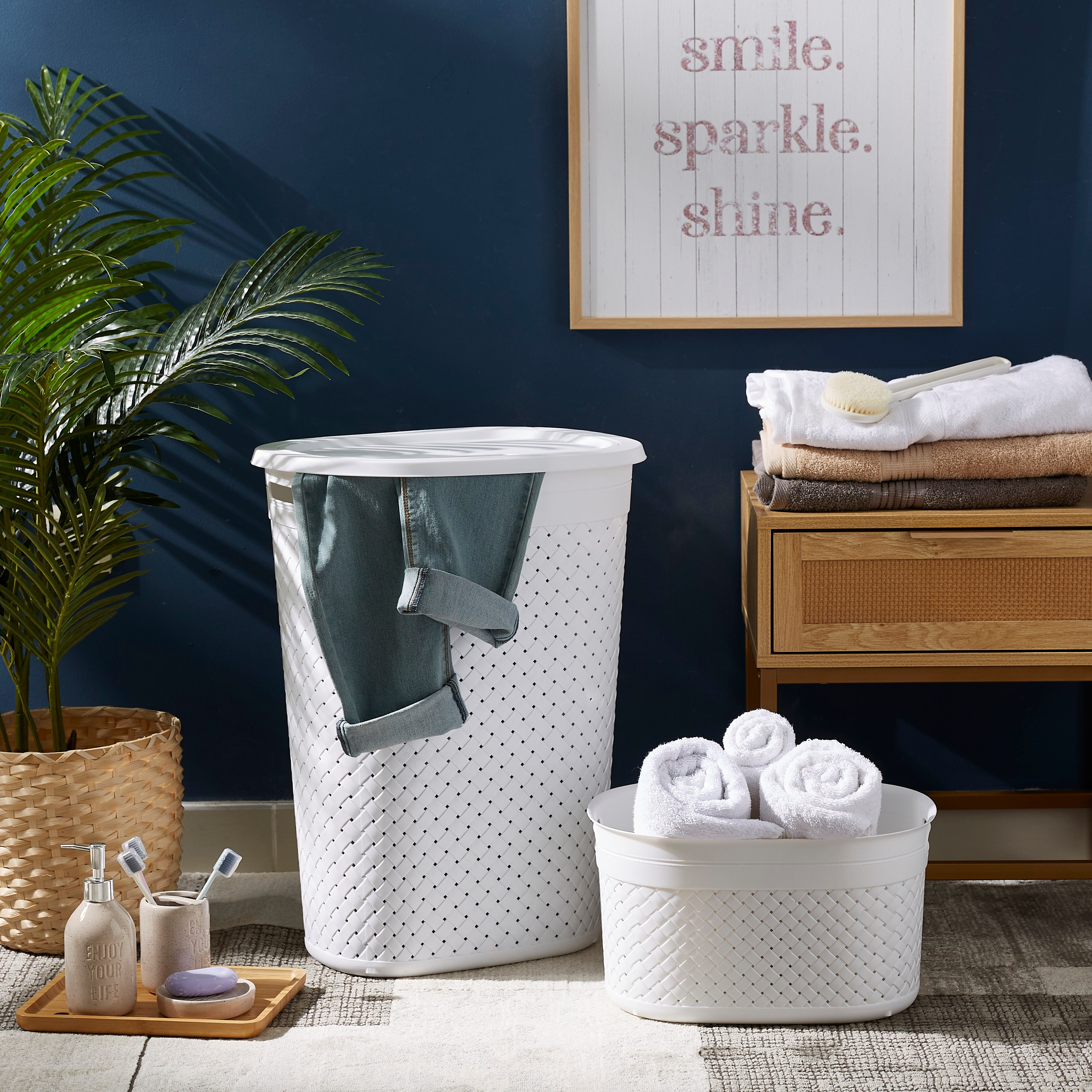 سلة غسيل بغطاء من تيدي - 18 لتر-hbxbathroom-bathroomstorage-laundryhampers-image-4