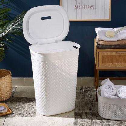 Tidy Laundry Hamper with Lid - 55 L