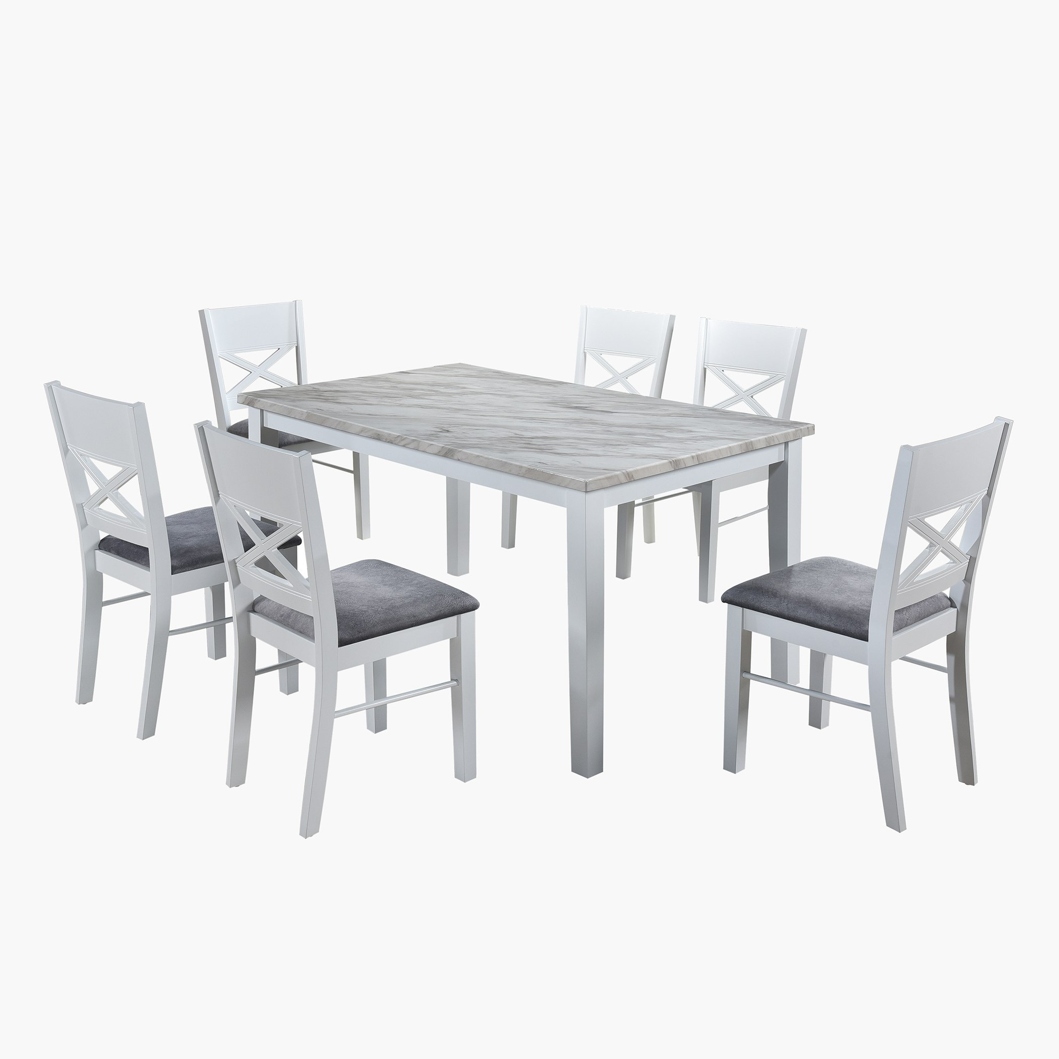 طقم سفرة 6 مقاعد من هنري-hbxfurniture-diningtablesandsets-diningsets-sixseater-image-2