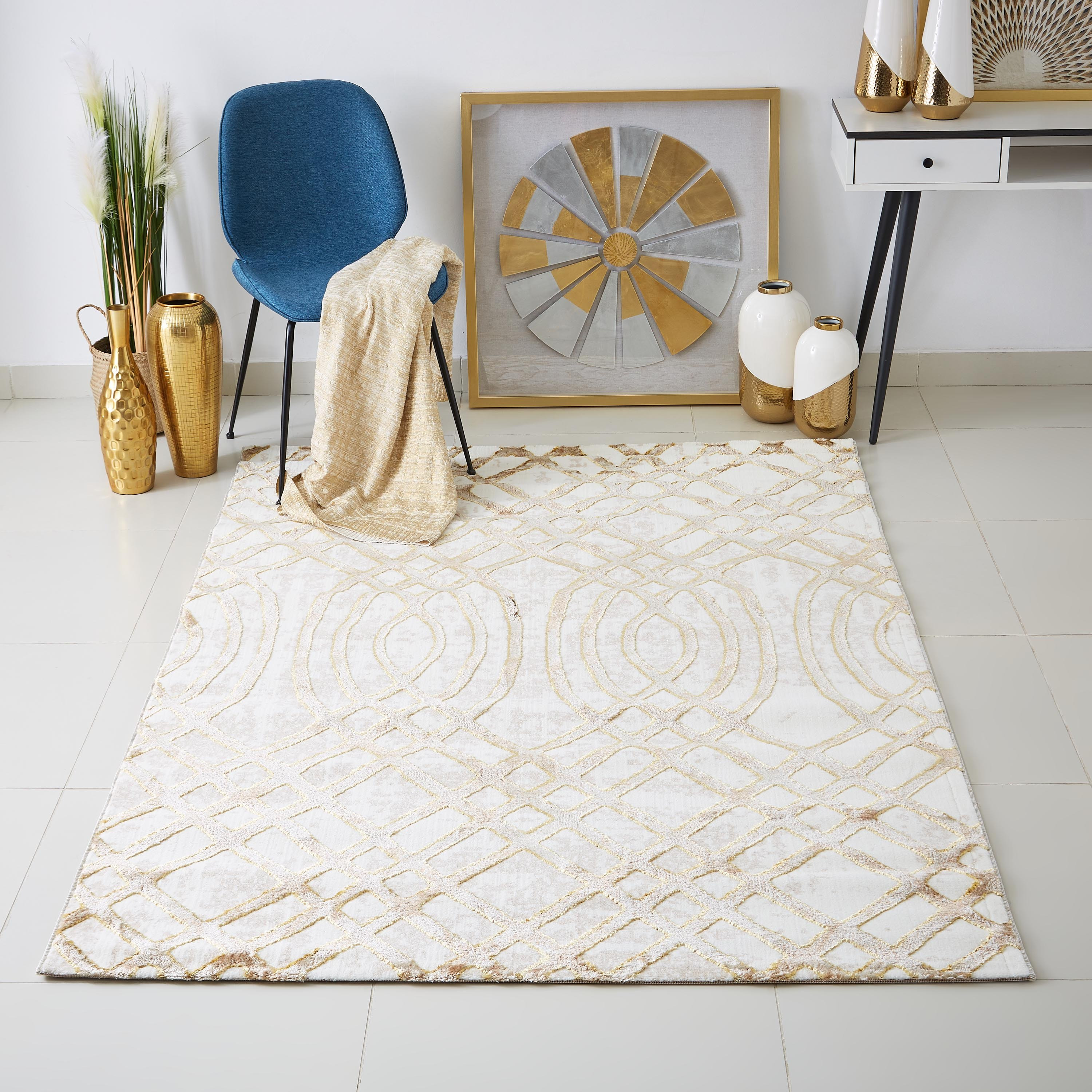 سجادة بولي بروبلين مقاومة للبقع من ميلان - 150x230 سم-hbxdecorandfurnishings-floorcoverings-rugs-image-1