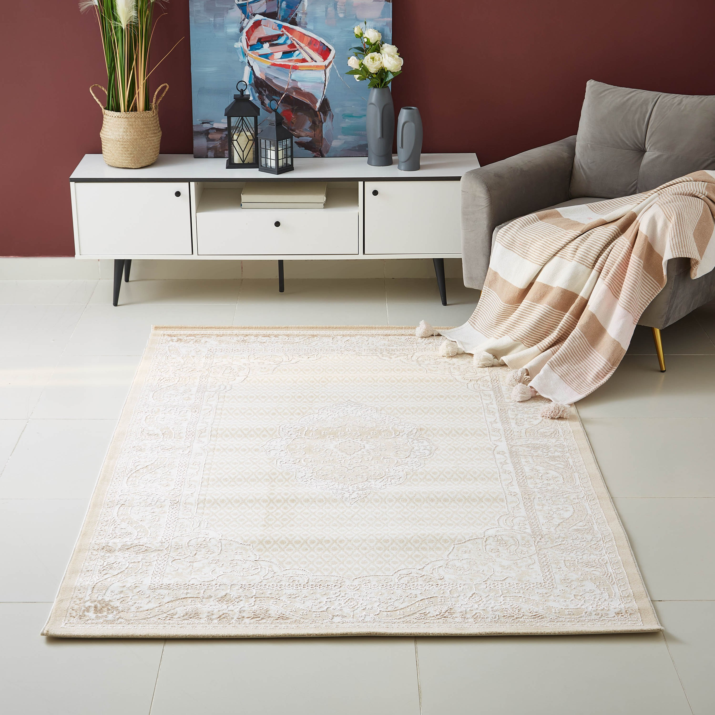 Emperator Stain Resistant Polypropylene Rug - 150x230 cm-hbxdecorandfurnishings-floorcoverings-rugs-image-1