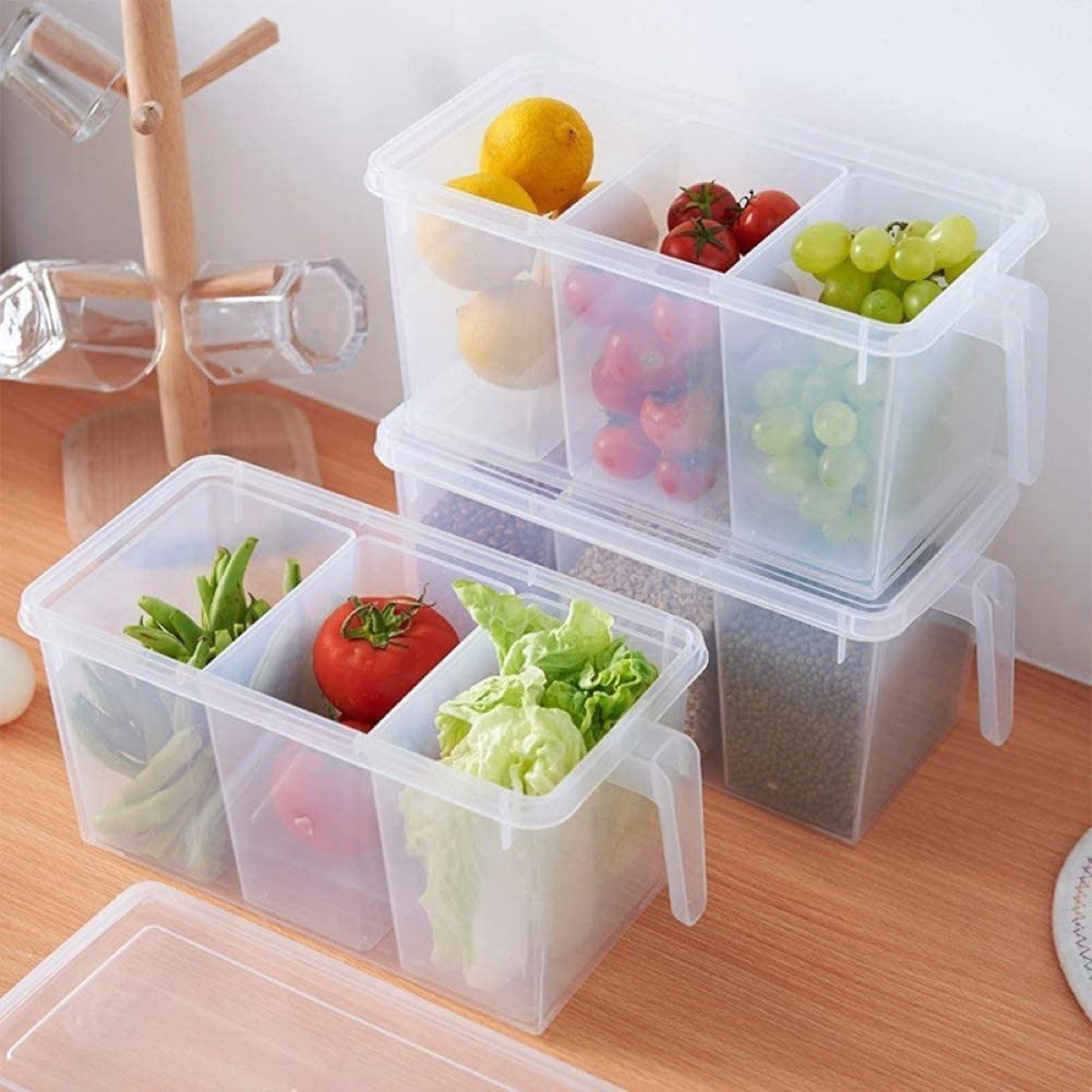 Vega 3-Partition Storage Organiser - 29.5x15.5x14 cm-hbxhomeware-hbxkitchen-image-7