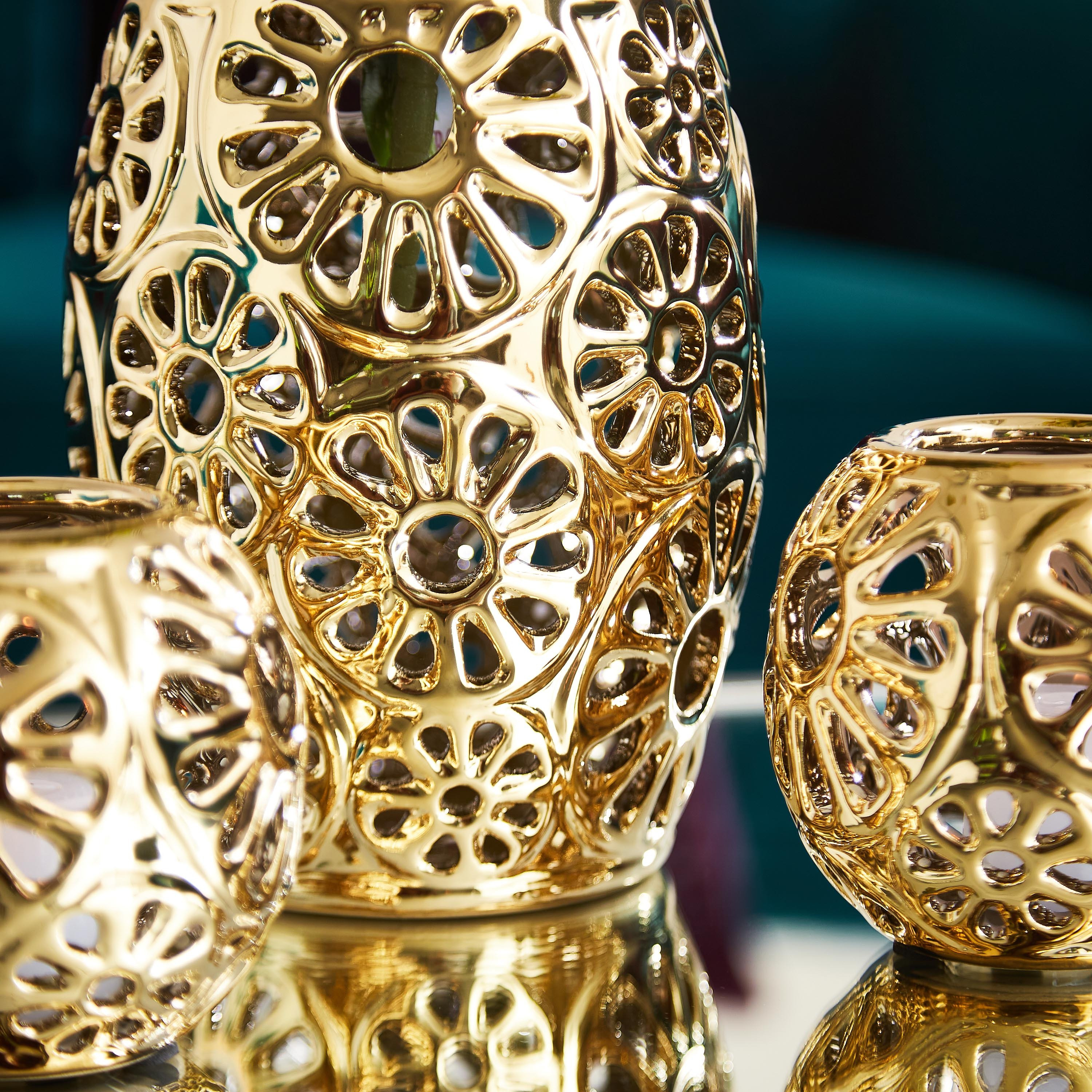 طقم مزهرية سيراميك وحامل شموع صغيرة 3 قطع من إيلا-hbxbedroom-decorandaccessories-vases-image-3
