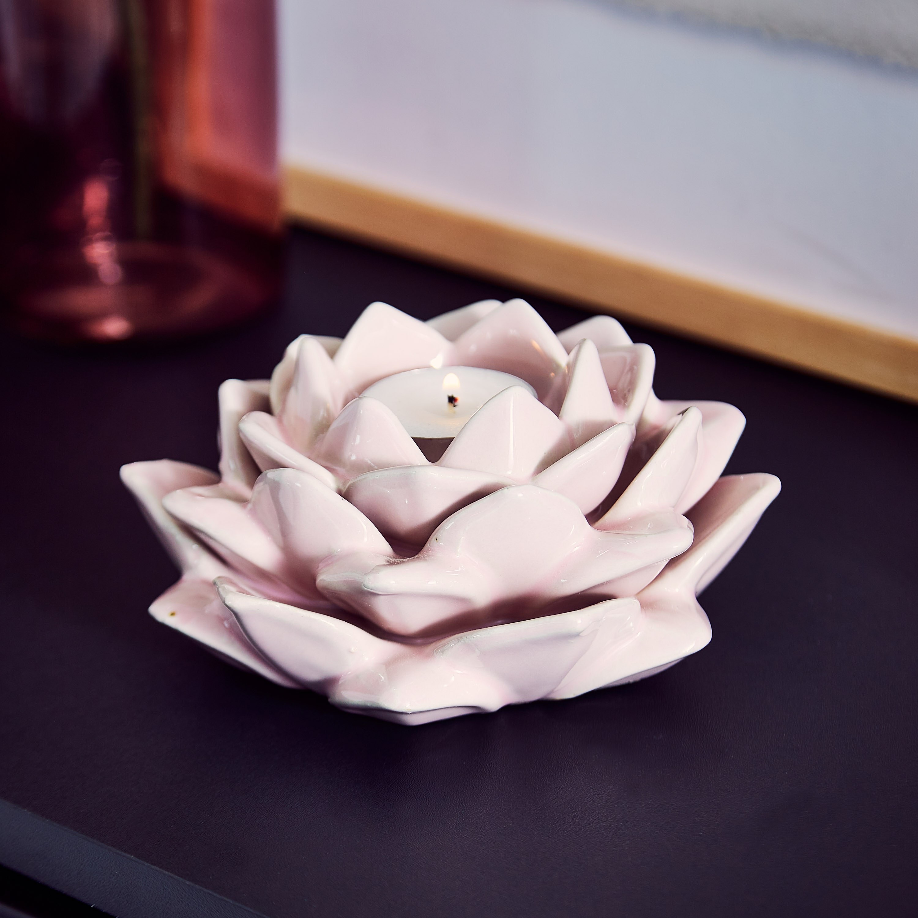 زهرة سيراميك من إيلا - 15×15×7 سم-hbxlivingroom-decorandaccessories-candleholders-image-2