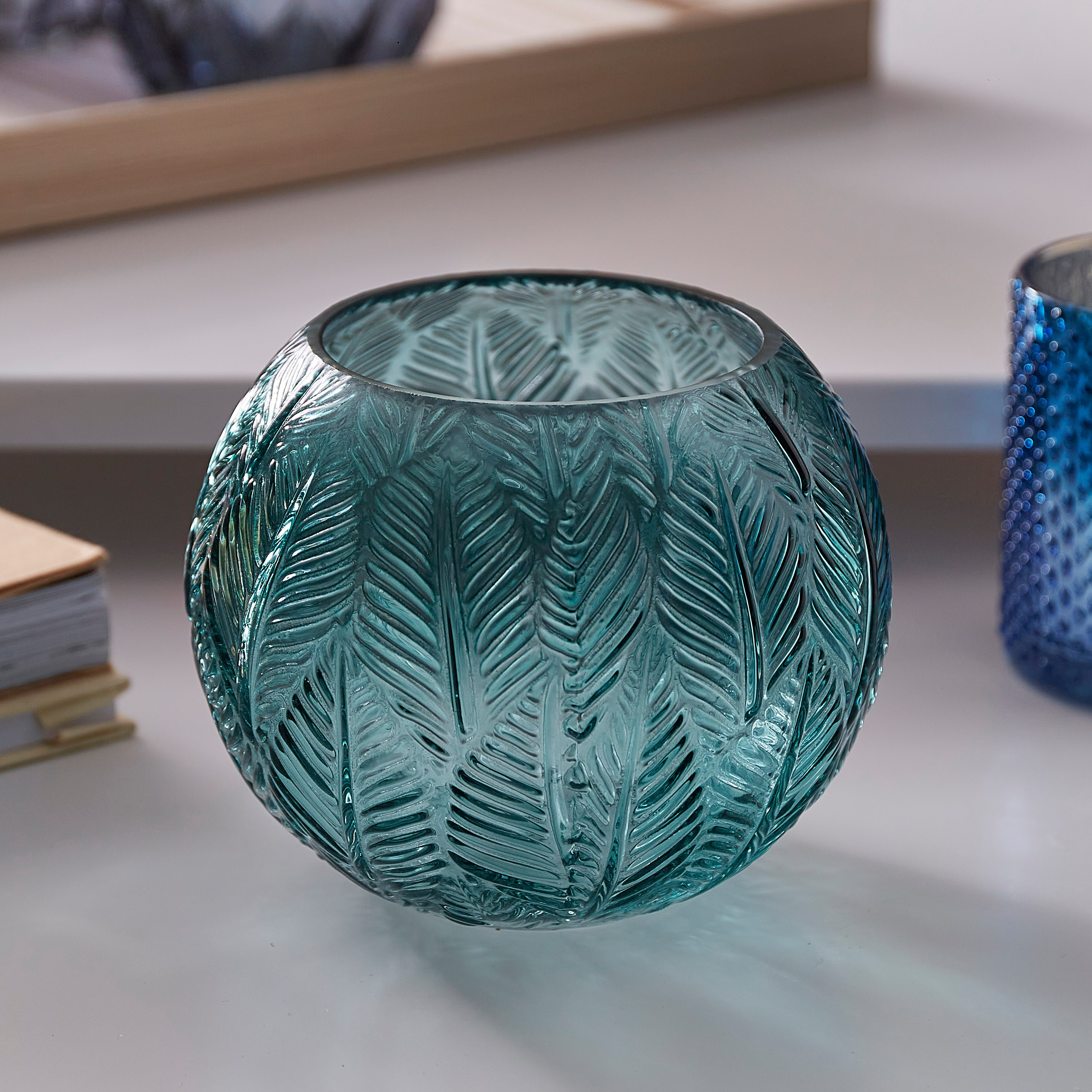 مزهرية صغيرة بملمس أوراق شجر من ريو - 15x12 سم-hbxbedroom-decorandaccessories-vases-image-1