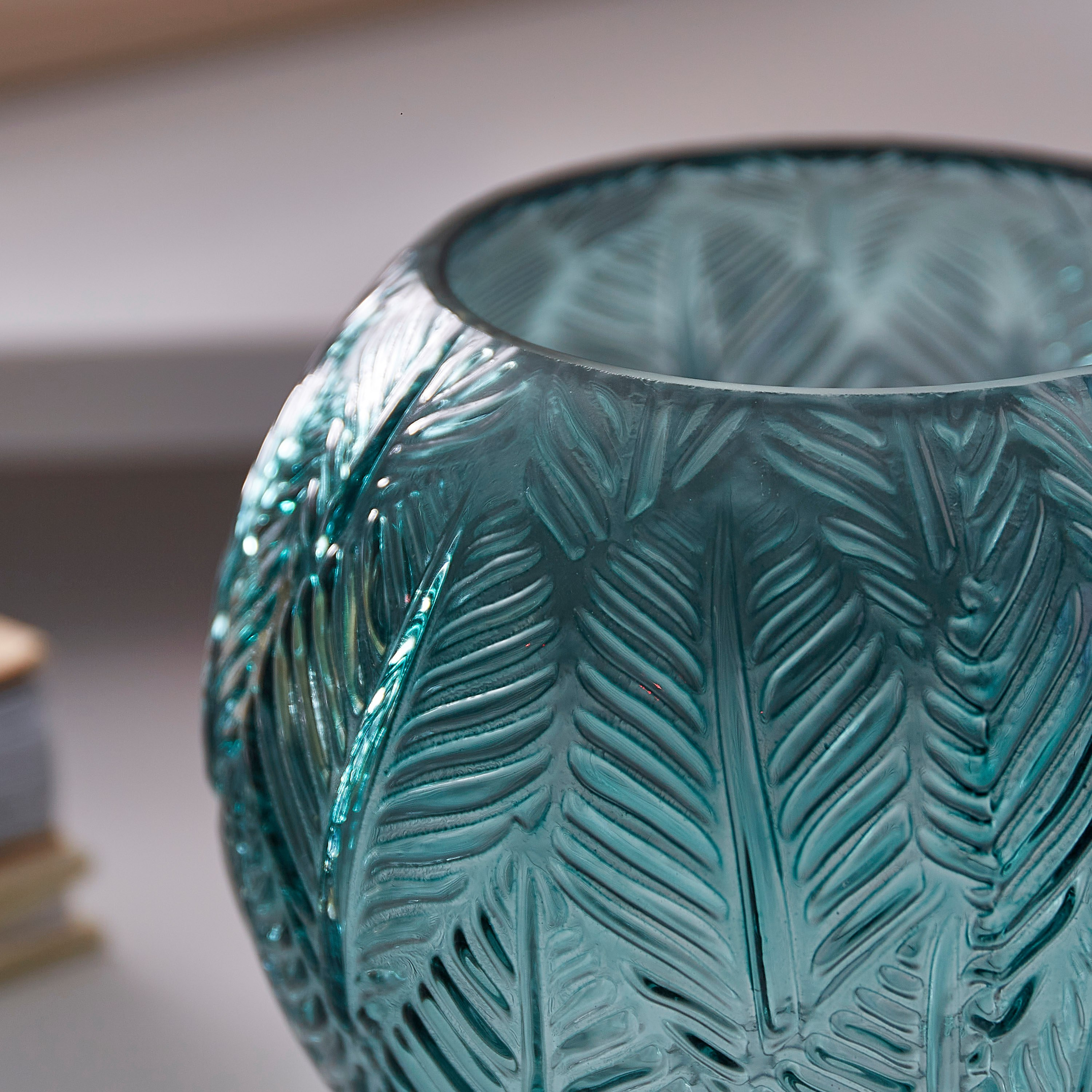 مزهرية صغيرة بملمس أوراق شجر من ريو - 15x12 سم-hbxbedroom-decorandaccessories-vases-image-3