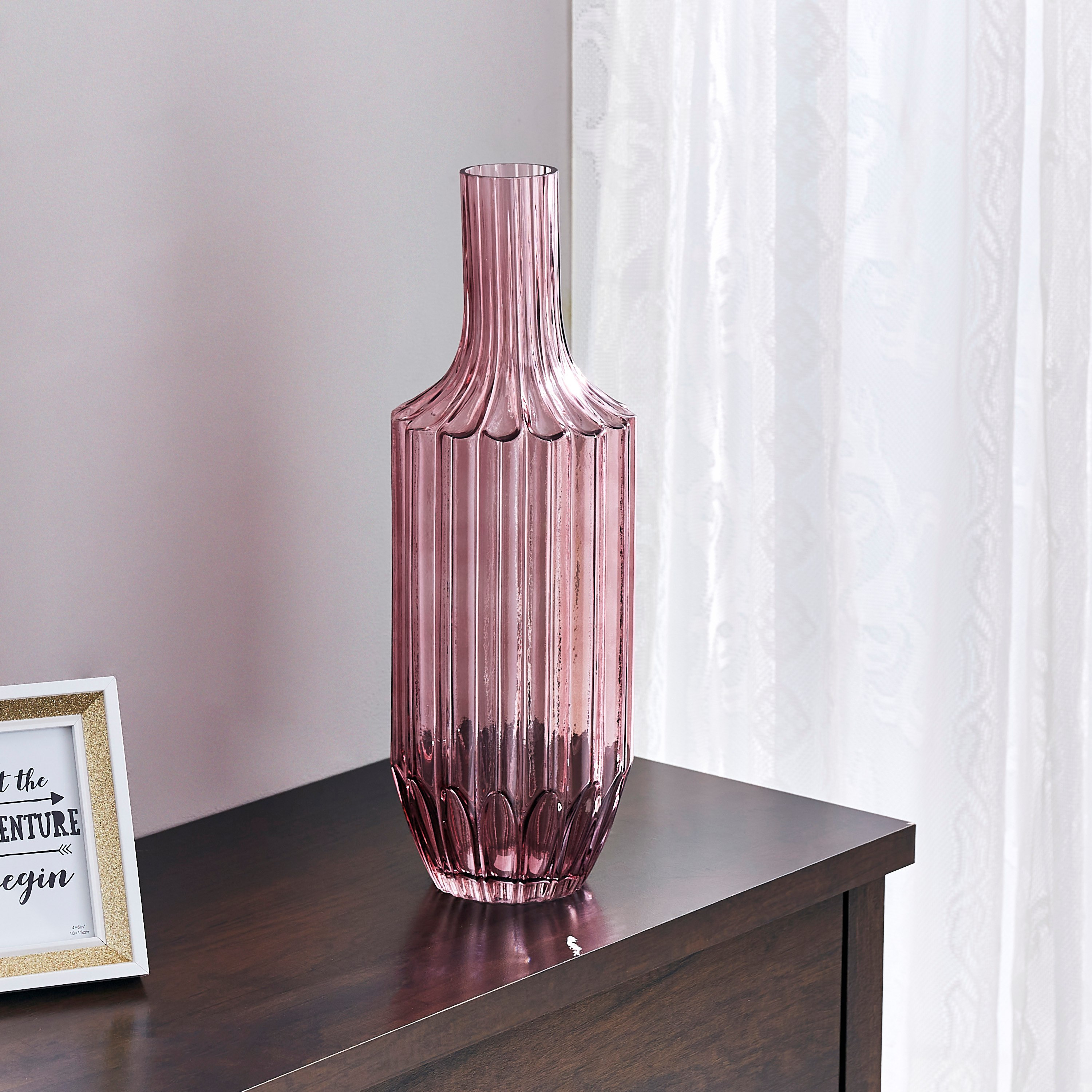 مزهرية زجاجية طويلة مضلعة من ريو - 17x50 سم-hbxbedroom-decorandaccessories-vases-image-2
