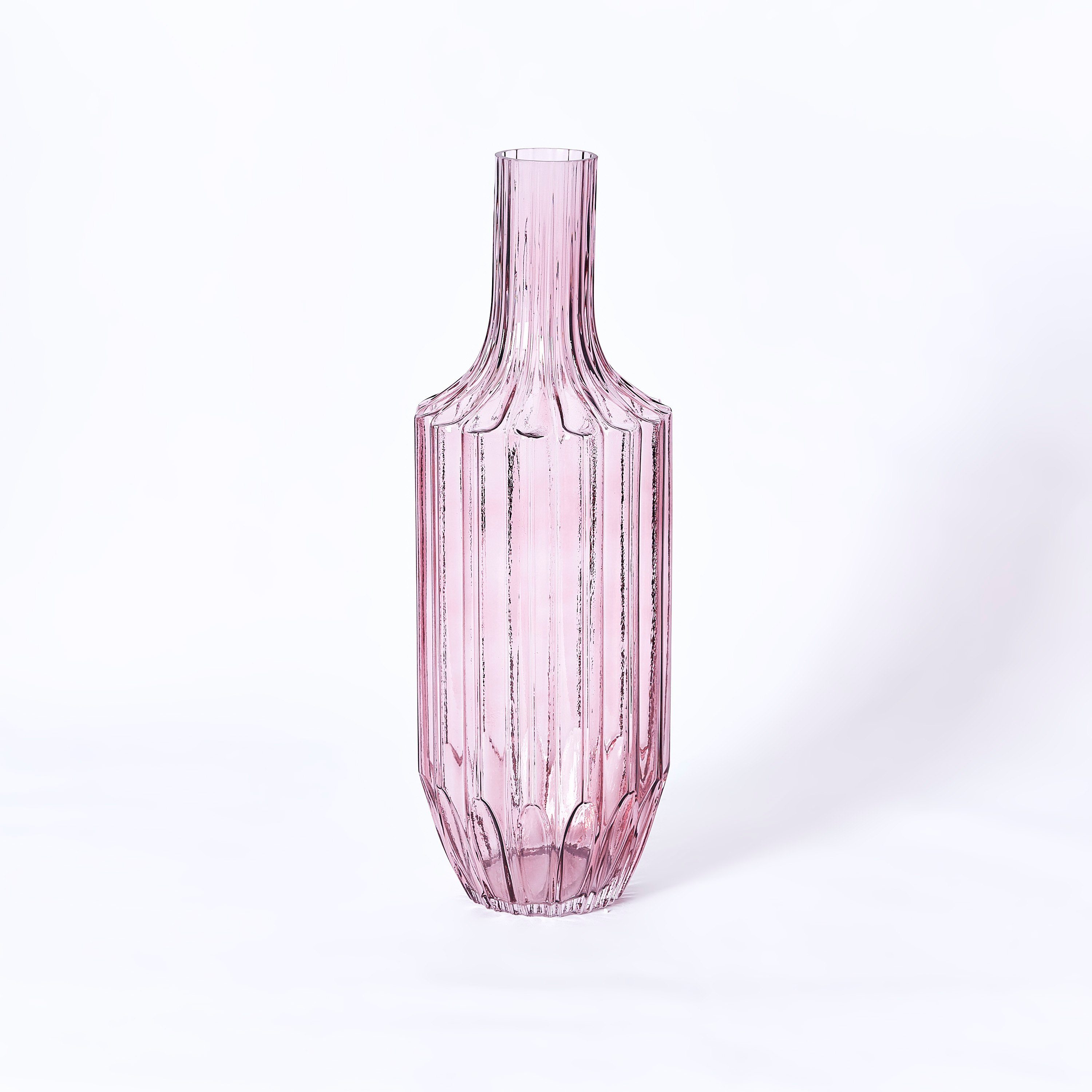 مزهرية زجاجية طويلة مضلعة من ريو - 17x50 سم-hbxbedroom-decorandaccessories-vases-image-5