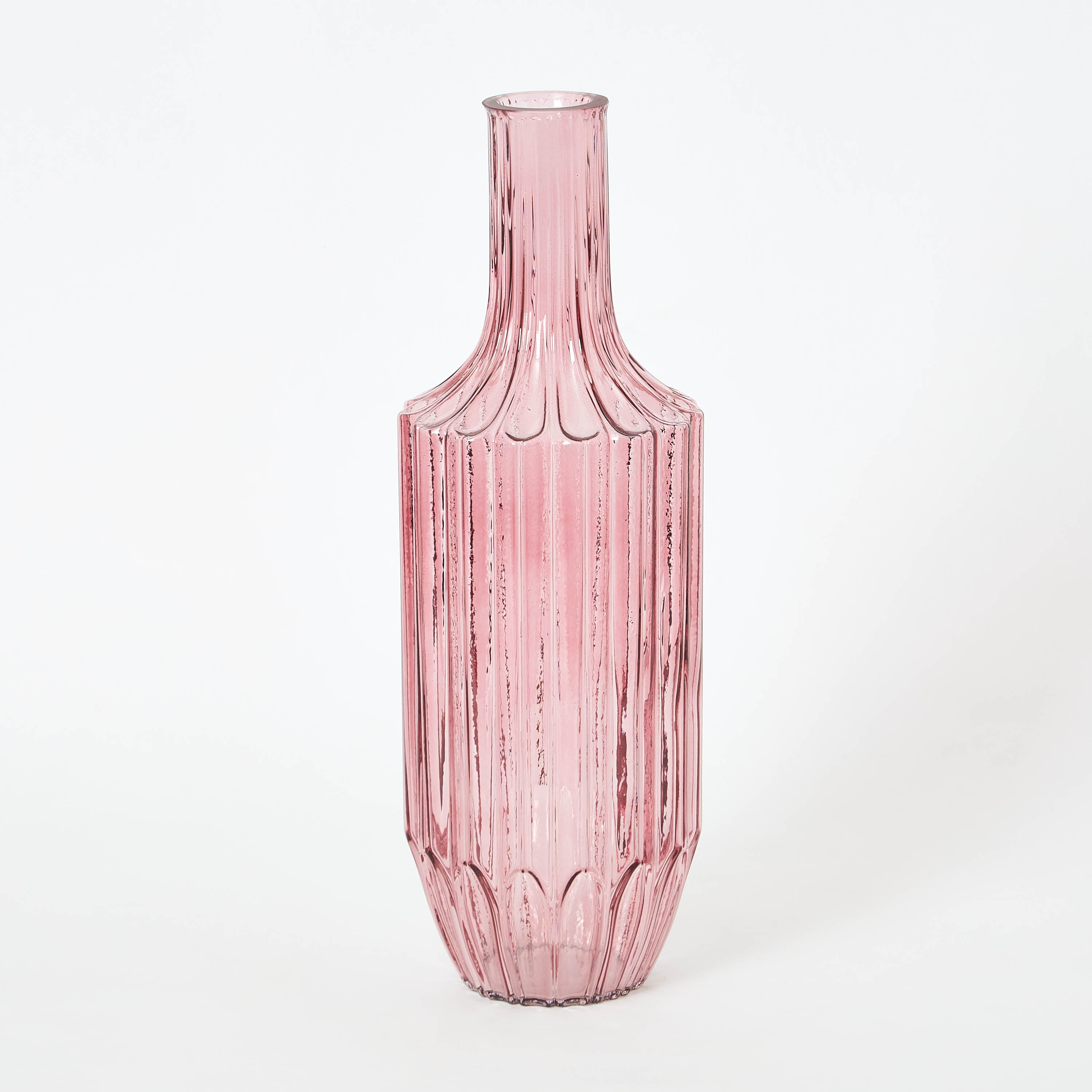مزهرية صغيرة مضلعة زجاجية من ريو - 13x40 سم-hbxbedroom-decorandaccessories-vases-image-4