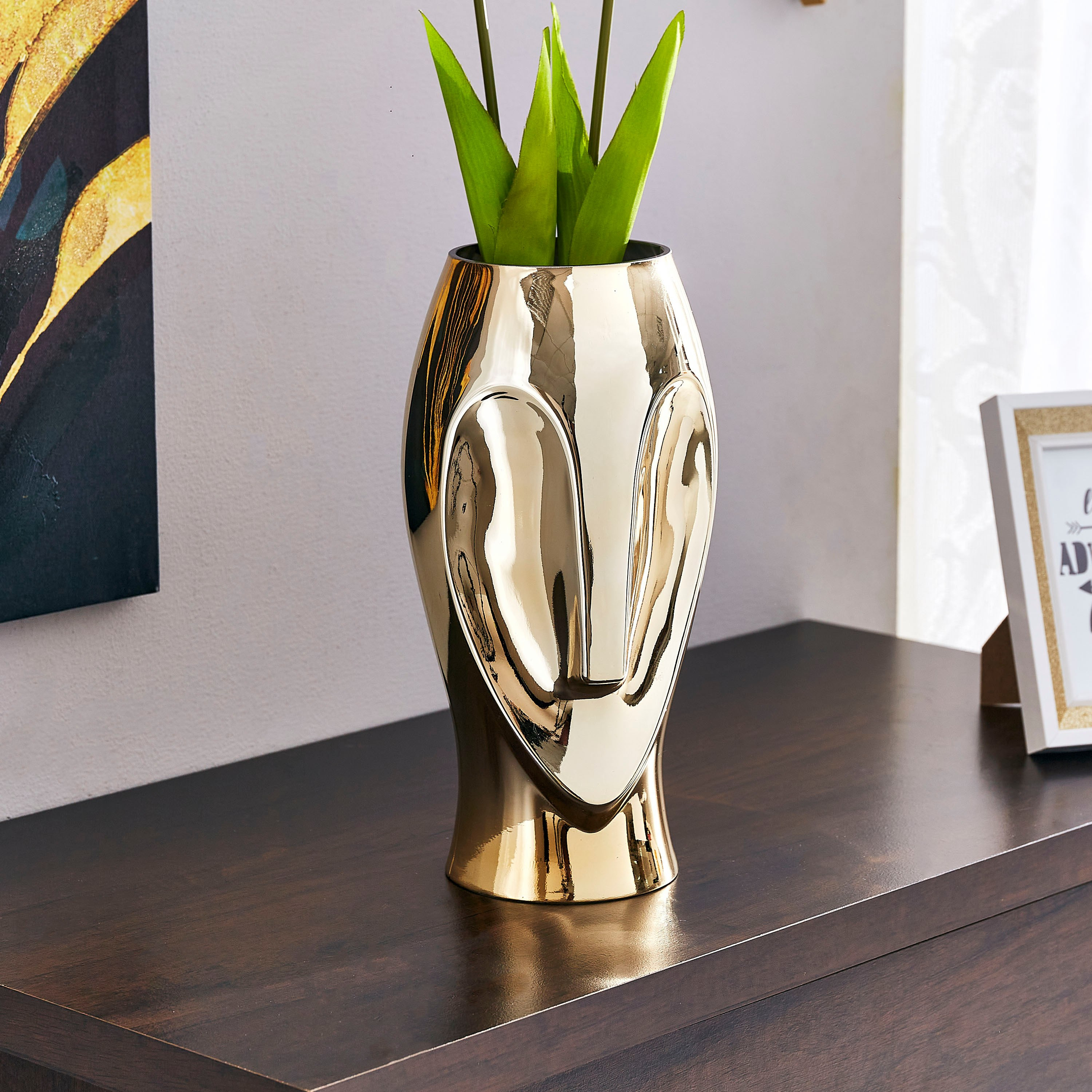 مزهرية زجاجية على شكل وجة من ريو - 15x30 سم-hbxbedroom-decorandaccessories-vases-image-1