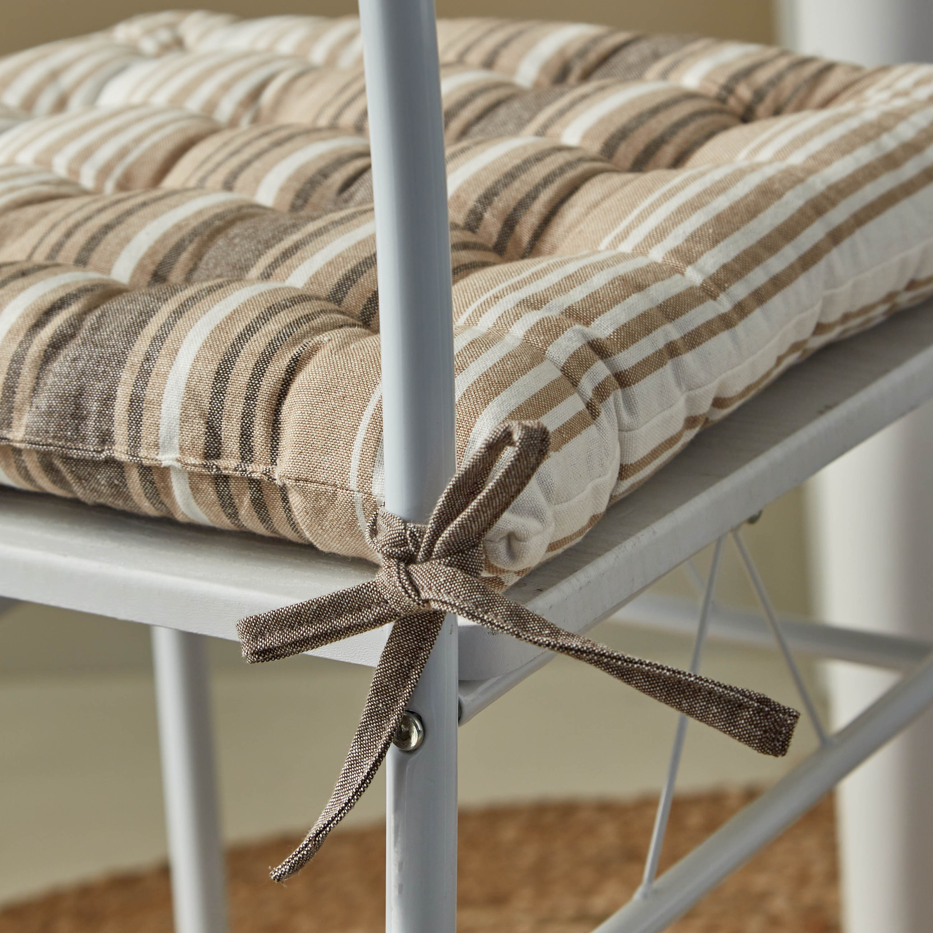 Harley Yarn Dyed Cotton Chair Pad - 40x40 cm-hbxhomeware-hbxlivingroom-image-3