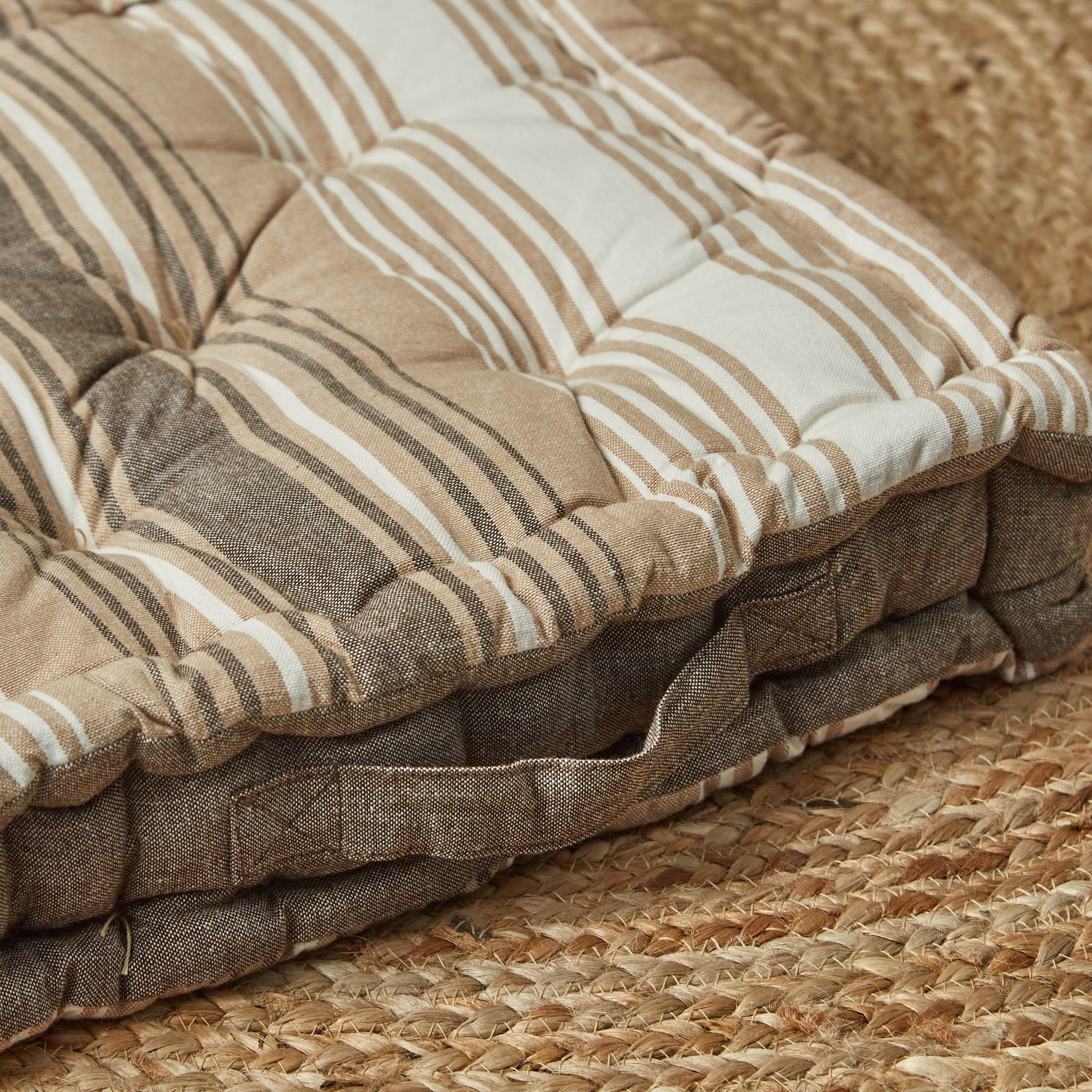 Harley Yarn Dyed Cotton Floor Cushion - 40x40 cm-PROMO_HB_AE_B1G1_250925-image-2