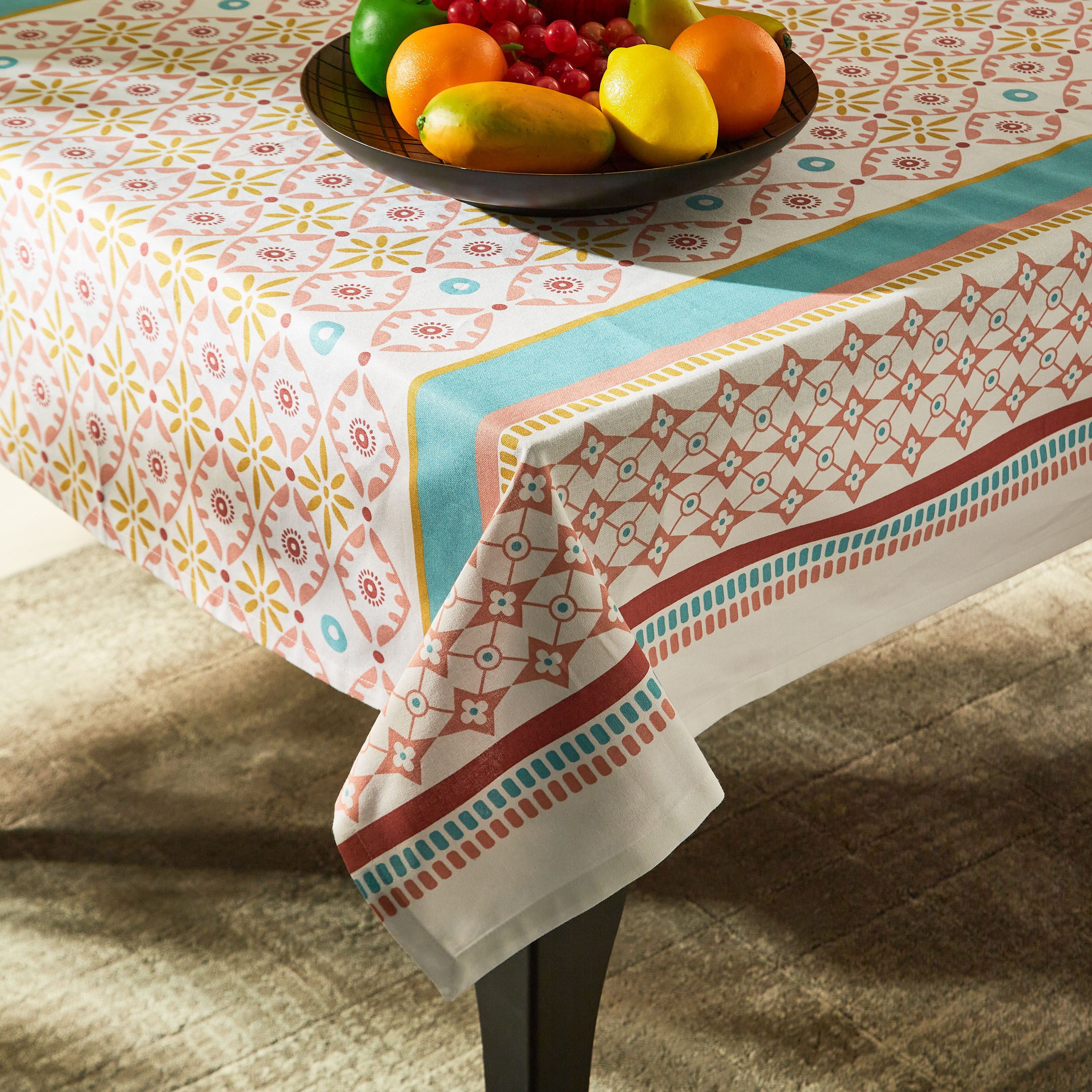 Payton Printed Cotton Table Cloth - 130x170 cm-hbxdecorandfurnishings-homefurnishings-tablelinens-image-2