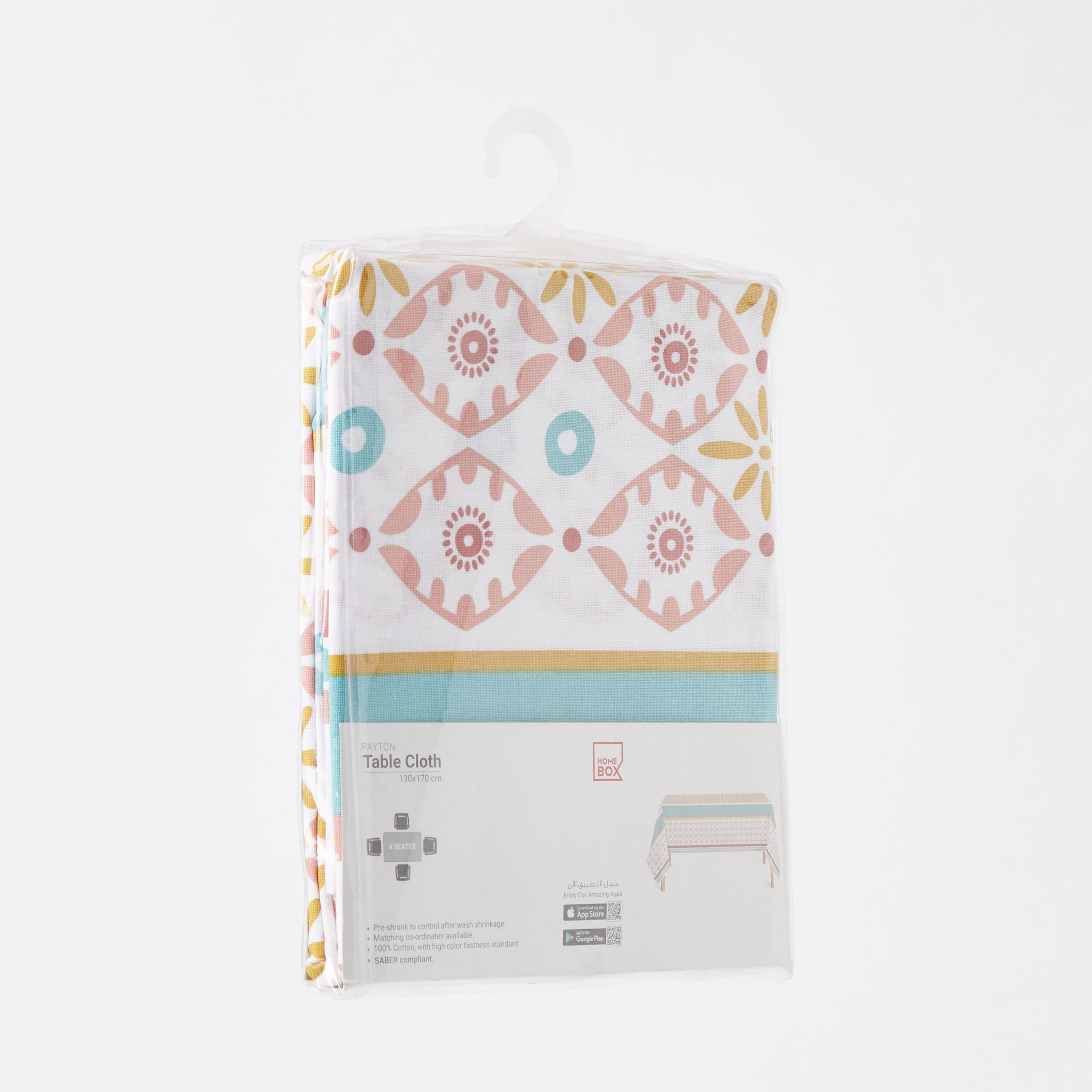 Payton Printed Cotton Table Cloth - 130x170 cm-hbxdecorandfurnishings-homefurnishings-tablelinens-image-4