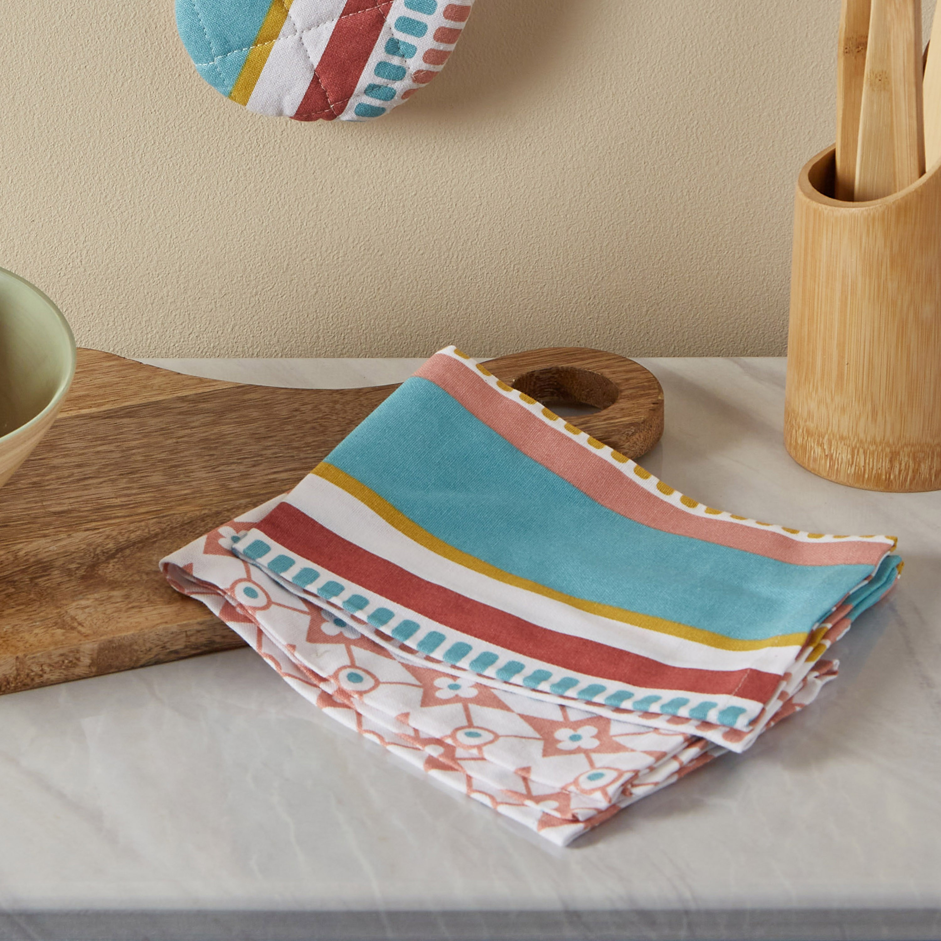 طقم مناديل سفرة قطن بطبعات قطعتين من بايتون-hbxdecorandfurnishings-homefurnishings-tablelinens-image-1